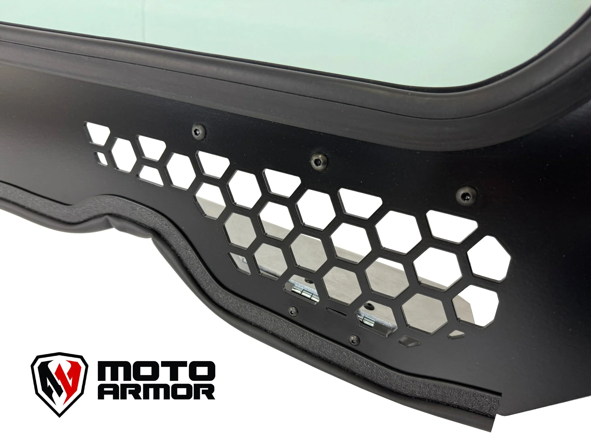 Moto Armor Full Glass Windshield w/ Vents & Wiper for RZR 900/1000/XP (2014+) - Image 3