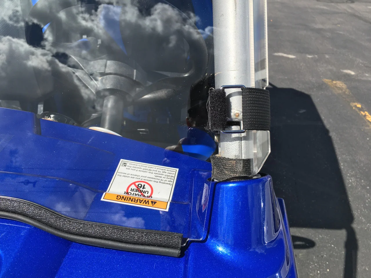 Full Polycarbonate Windshield with Quick Straps for RZR - Image 4