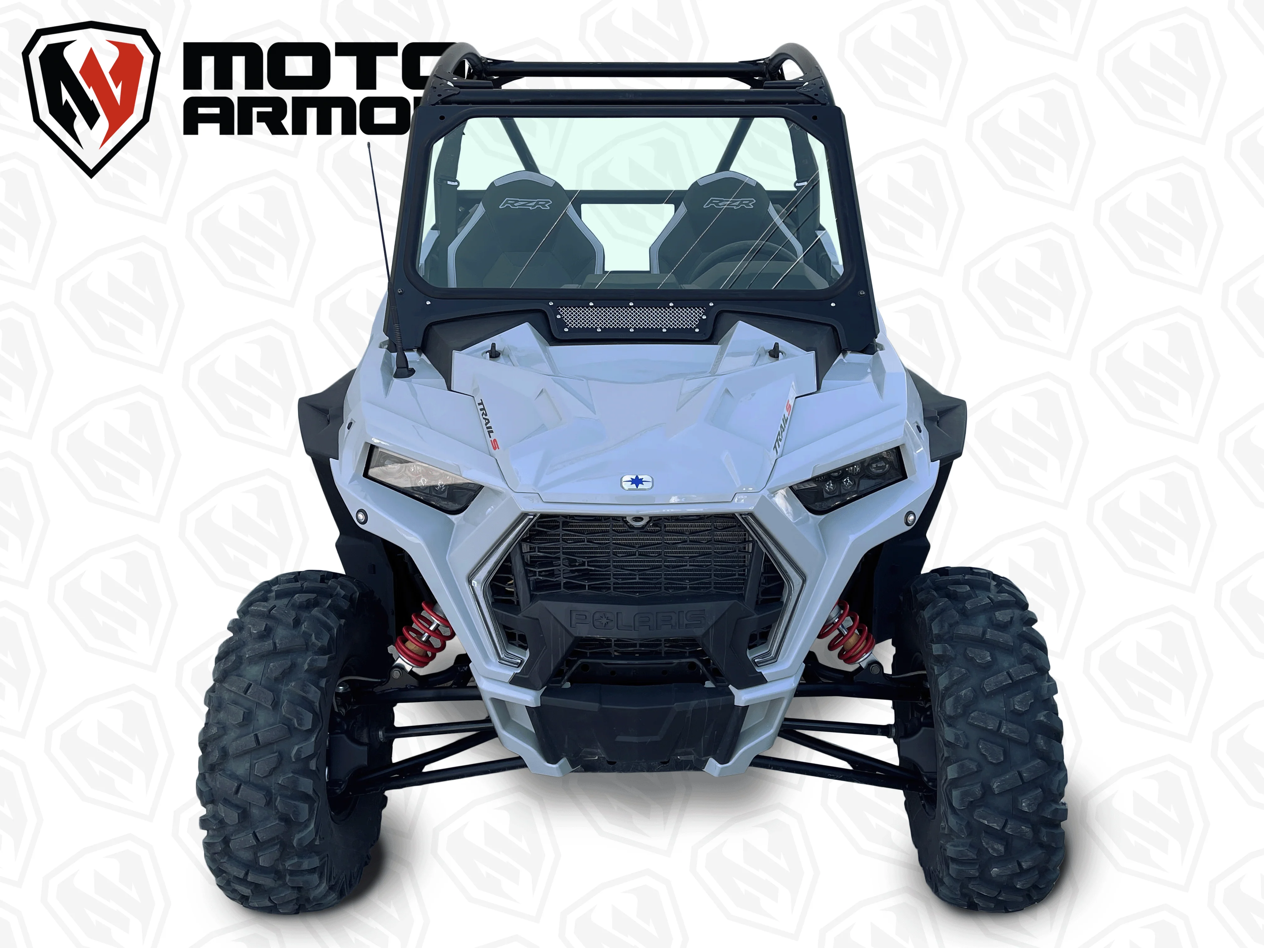 Moto Armor Vented Glass Windshield - Polaris RZR Trail S - Image 2