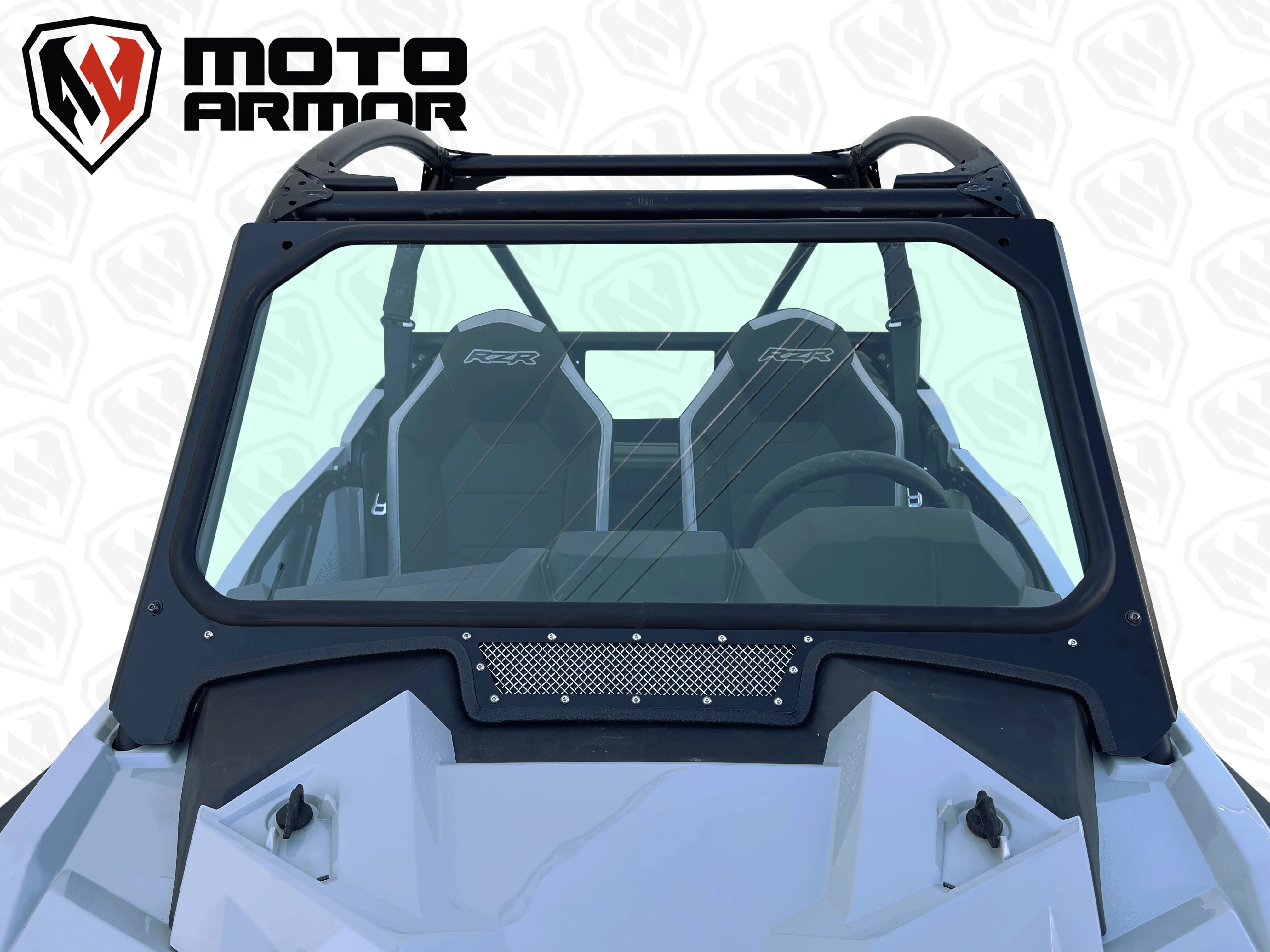 Moto Armor Vented Glass Windshield - Polaris RZR Trail S - Image 4