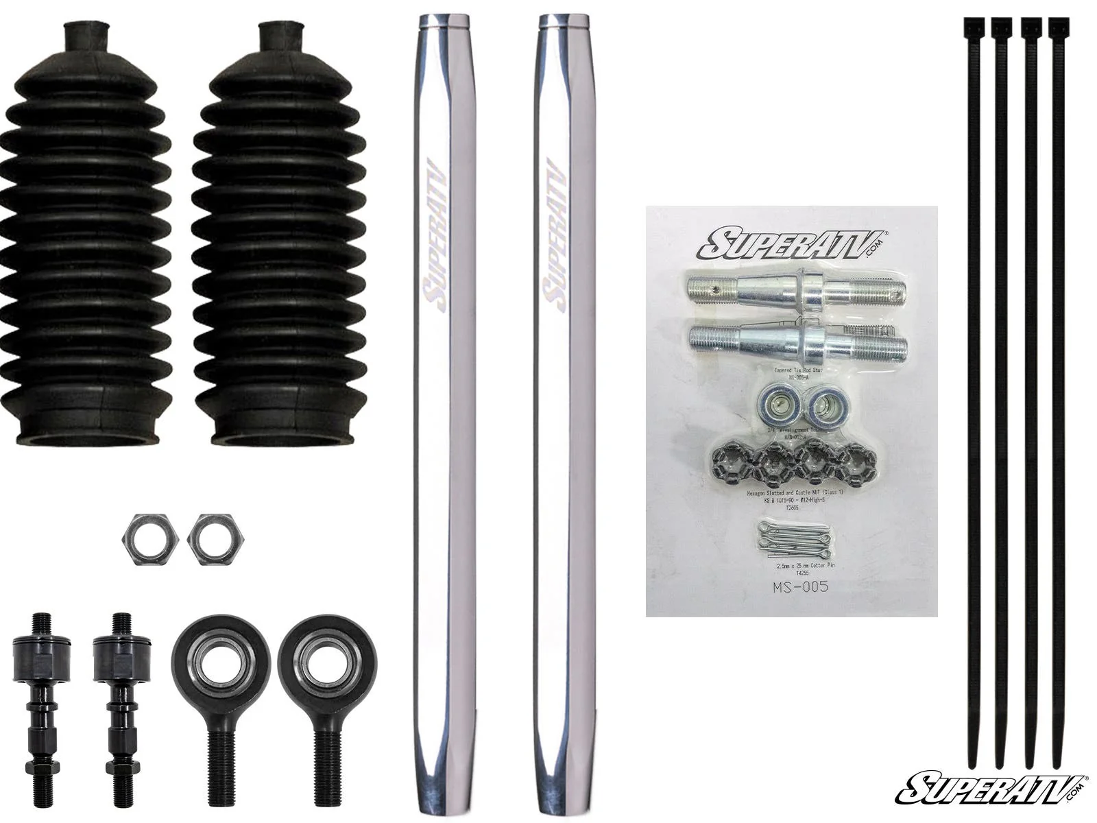 SuperATV Honda Pioneer 1000 Billet Aluminum Tie Rod Kit - Image 4