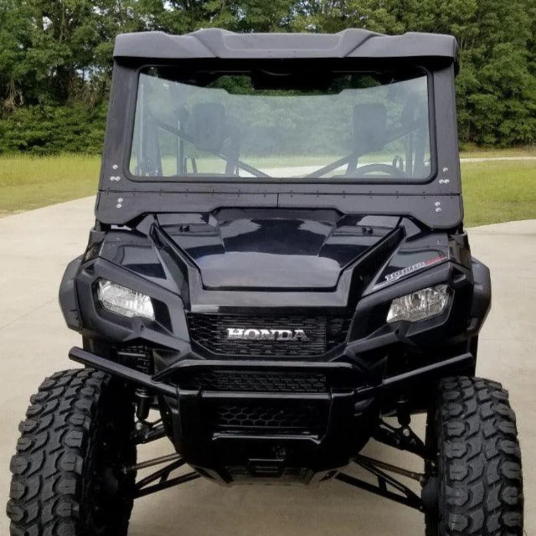 Dirt Warrior Honda Pioneer 1000 2016-2022 Full Glass Windshield with Vents