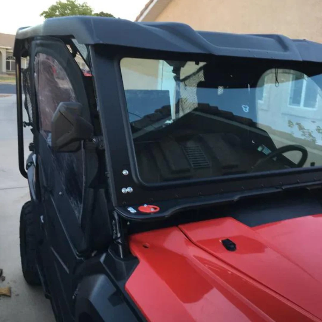 Dirt Warrior Honda Pioneer 1000 2016-2022 Full Glass Windshield with Vents - Image 5