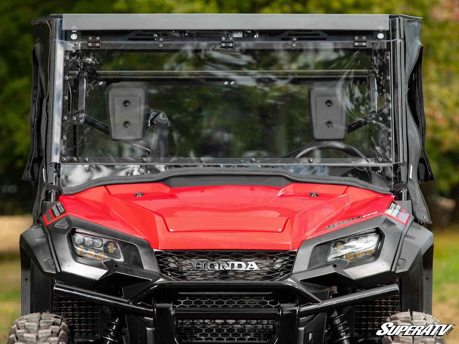 SuperATV Honda Pioneer 1000 MaxDrive Power Flip Windshield - Image 2