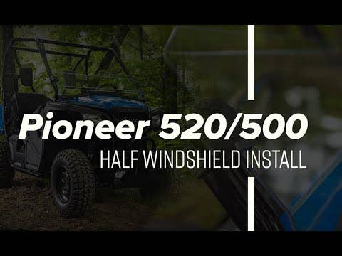 SuperATV Honda Pioneer 520 Half Windshield - Image 8