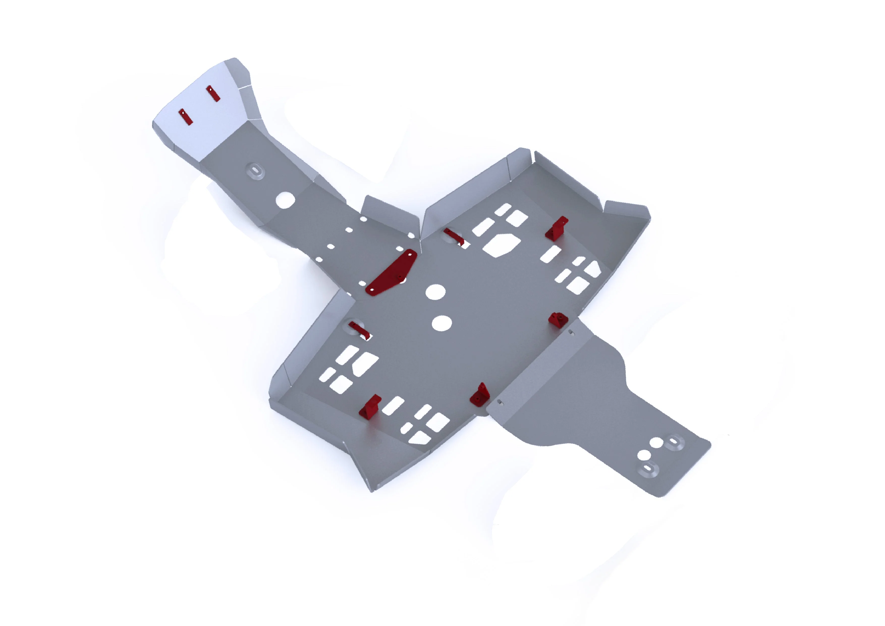 Honda TRX420 / 500 FA / FE / FM IRS Alloy Central Skid Plate - Image 2