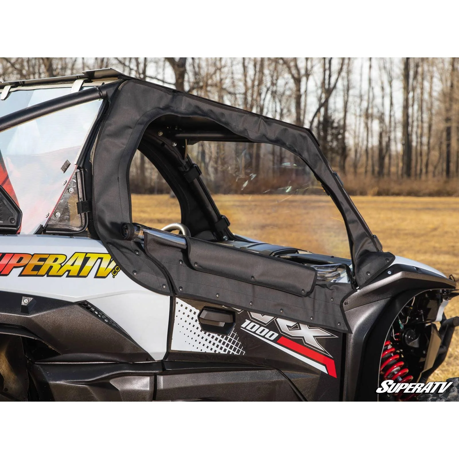 Kawasaki KRX Primal Soft Cab Enclosure Upper Doors - Superior Protection + Enhanced Visibility (2020+) - Image 3