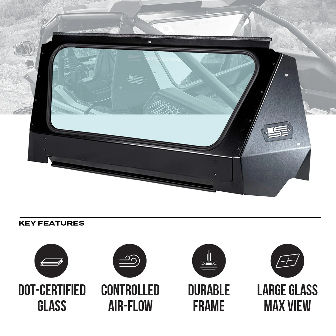 Kawasaki KRX Tinted Rear Windshield - Image 2