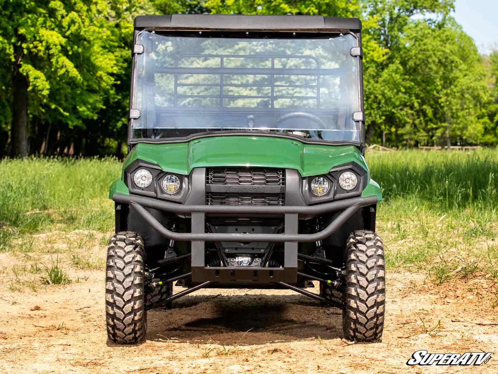 SuperATV Kawasaki Mule PRO-MX Scratch-Resistant Full Windshield - Image 2