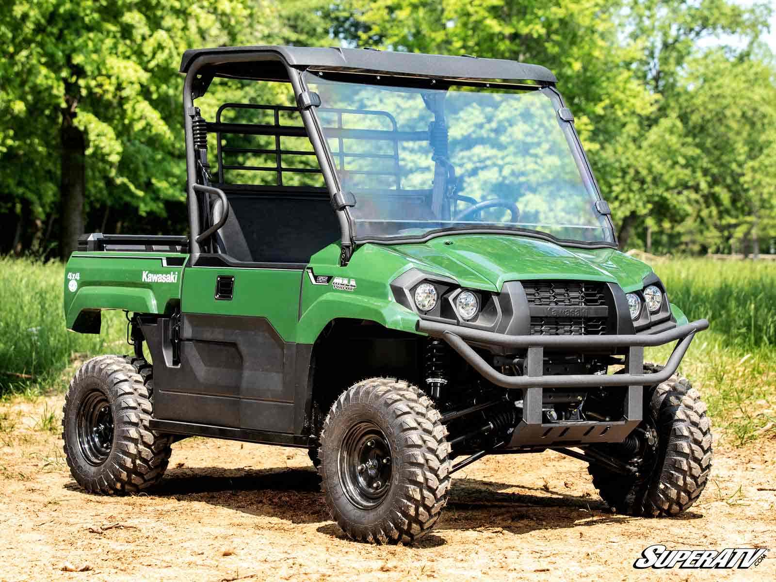 SuperATV Kawasaki Mule PRO-MX Scratch-Resistant Full Windshield - Image 7