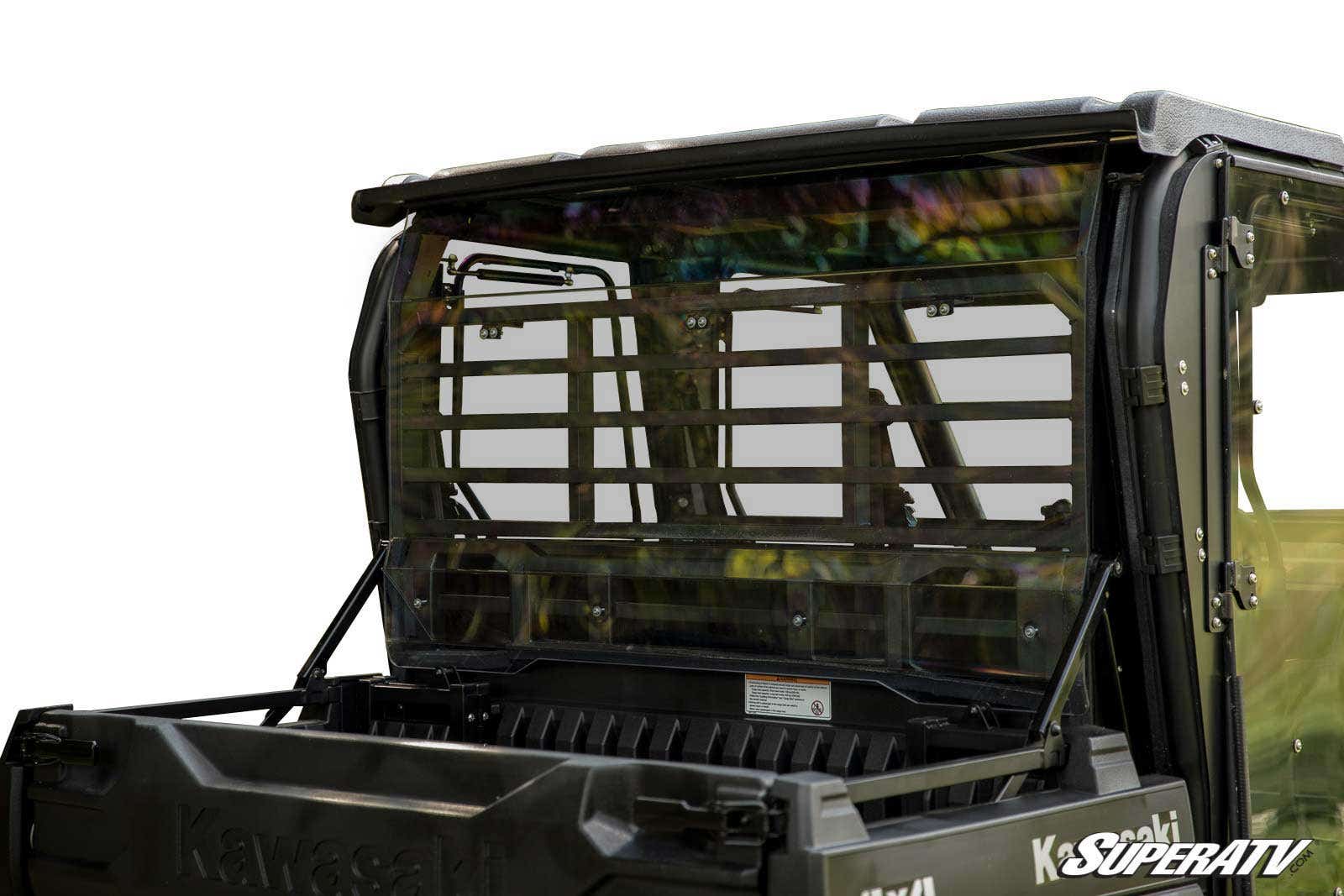 SuperATV Kawasaki Mule Pro Scratch-Resistant Rear Windshield