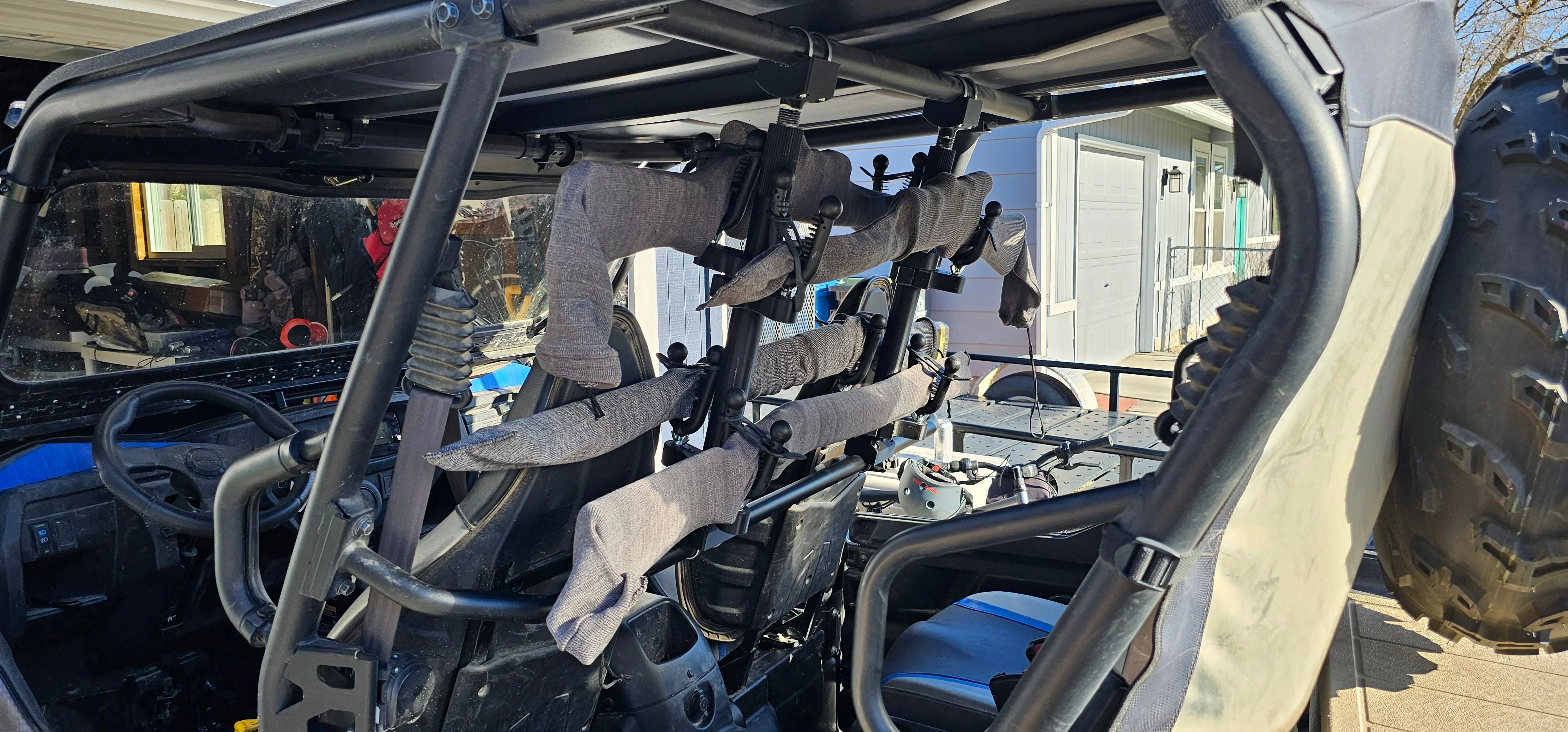 Kawasaki Teryx4 800 Mid Cage Rifle Rack | 2, 3, or 4 Place | Qwik Rax - Image 2