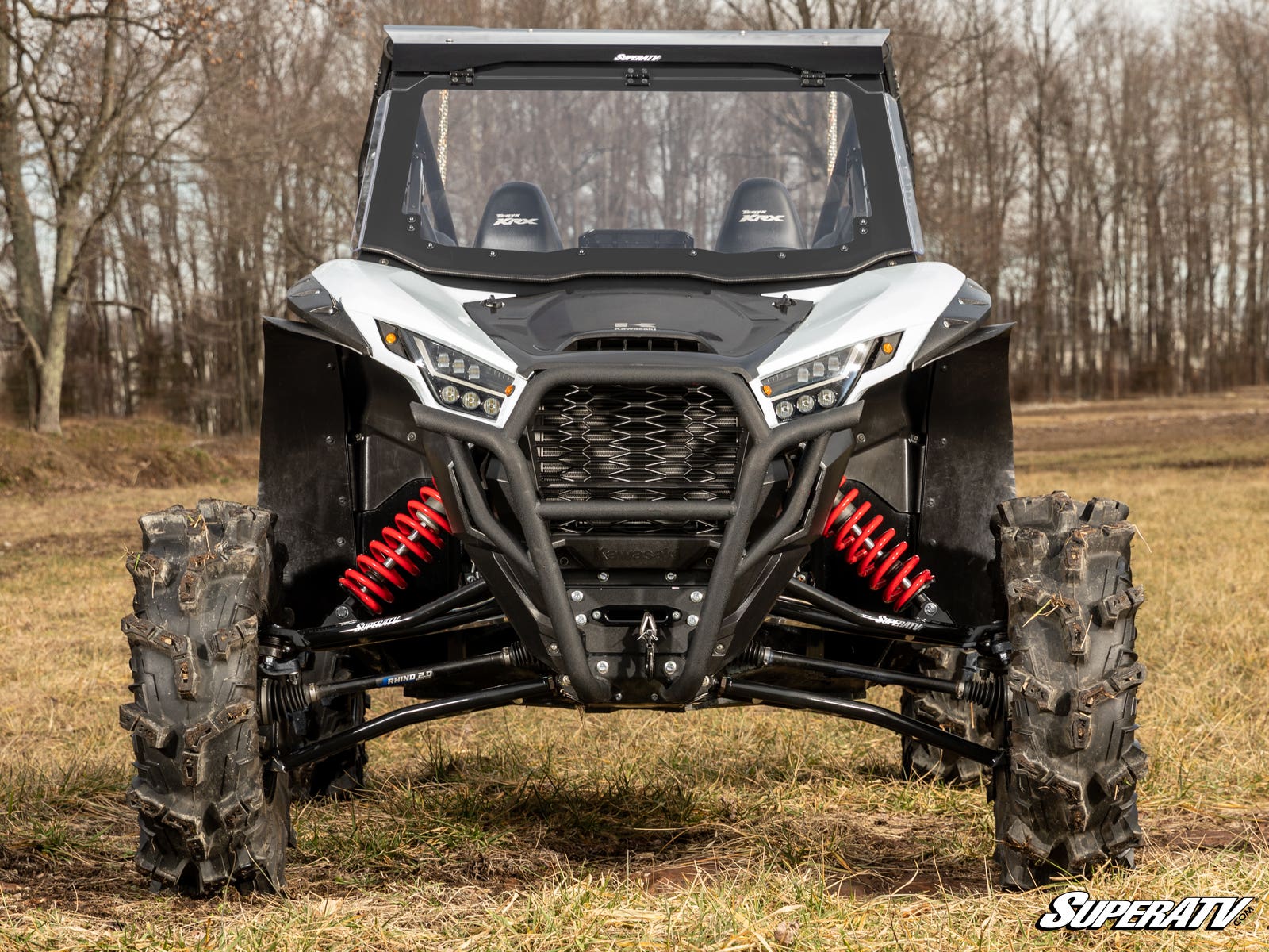 SuperATV Kawasaki Teryx KRX 1000 MaxDrive Power Flip Windshield - Image 6