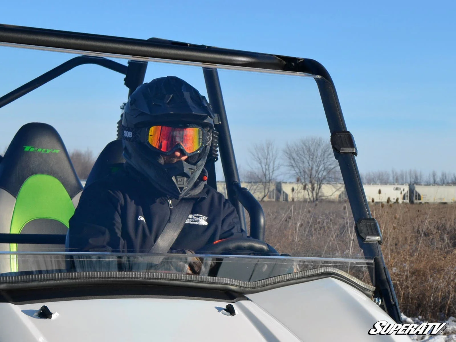 SuperATV Kawasaki Teryx S Full Windshield - Image 4