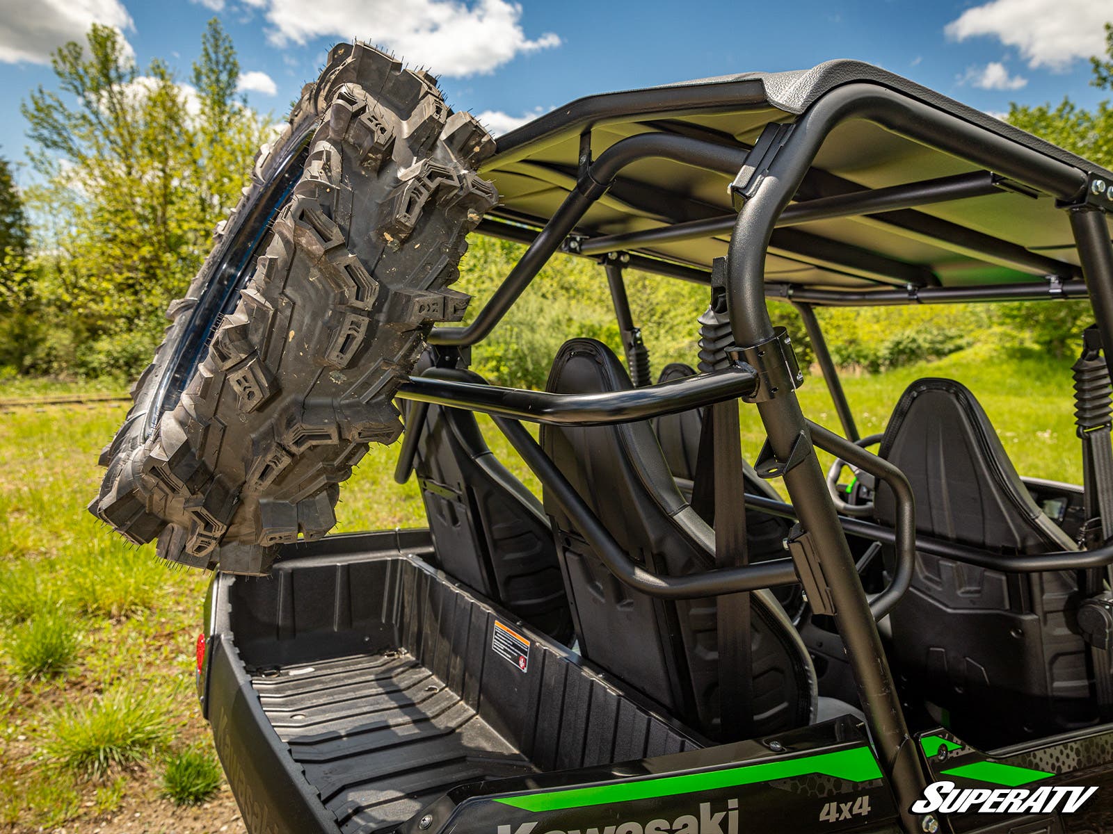 SuperATV Kawasaki Teryx4 Spare Tire Carrier - Image 3