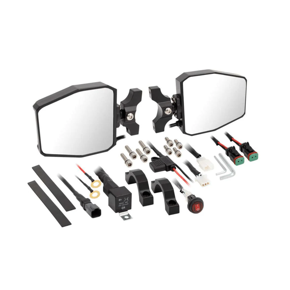 LED Side Mirrors - Rugged Style + Powerful Visibility (Universal)