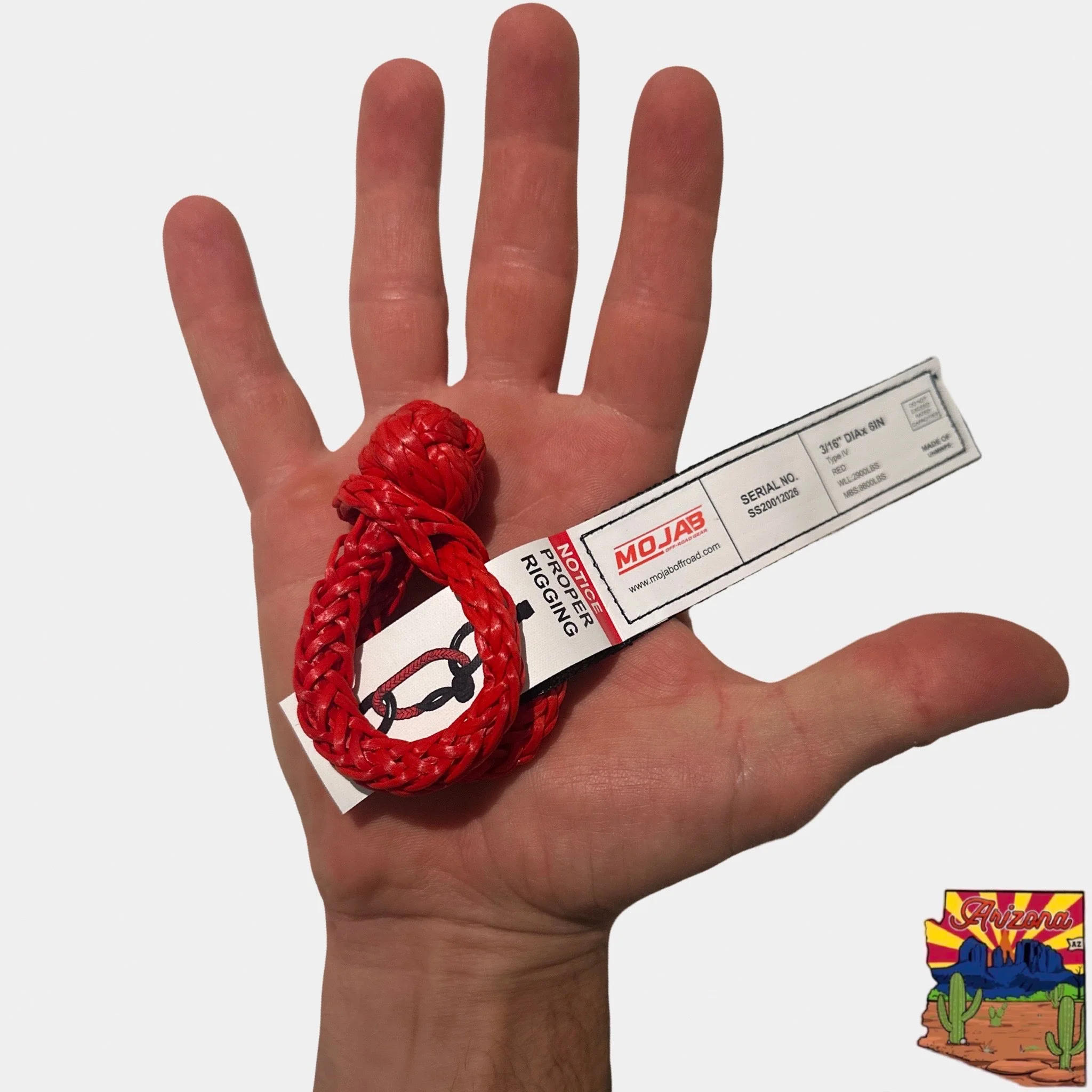 Micro Soft Shackle 3/16'' x 6'' β Keychain & Recovery (Lifetime Warranty) - Image 4