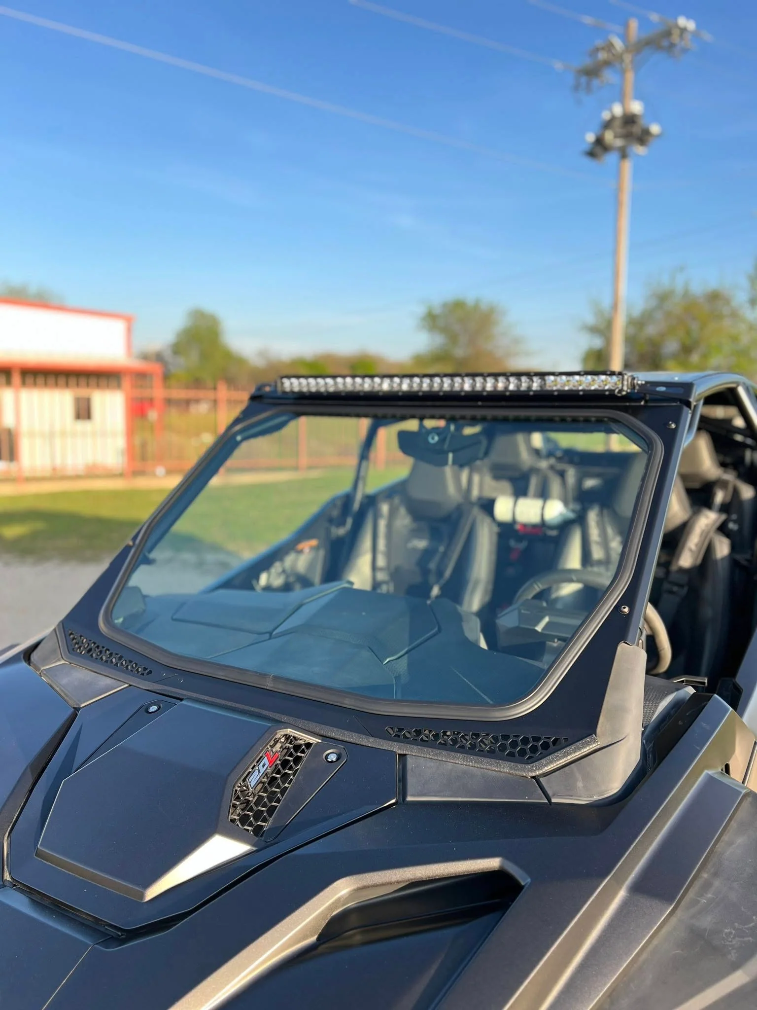 Moto Armor ABF Fabrication 2025+ Pro Series Full Glass Windshield - Max Visibility + Durable Safety Glass