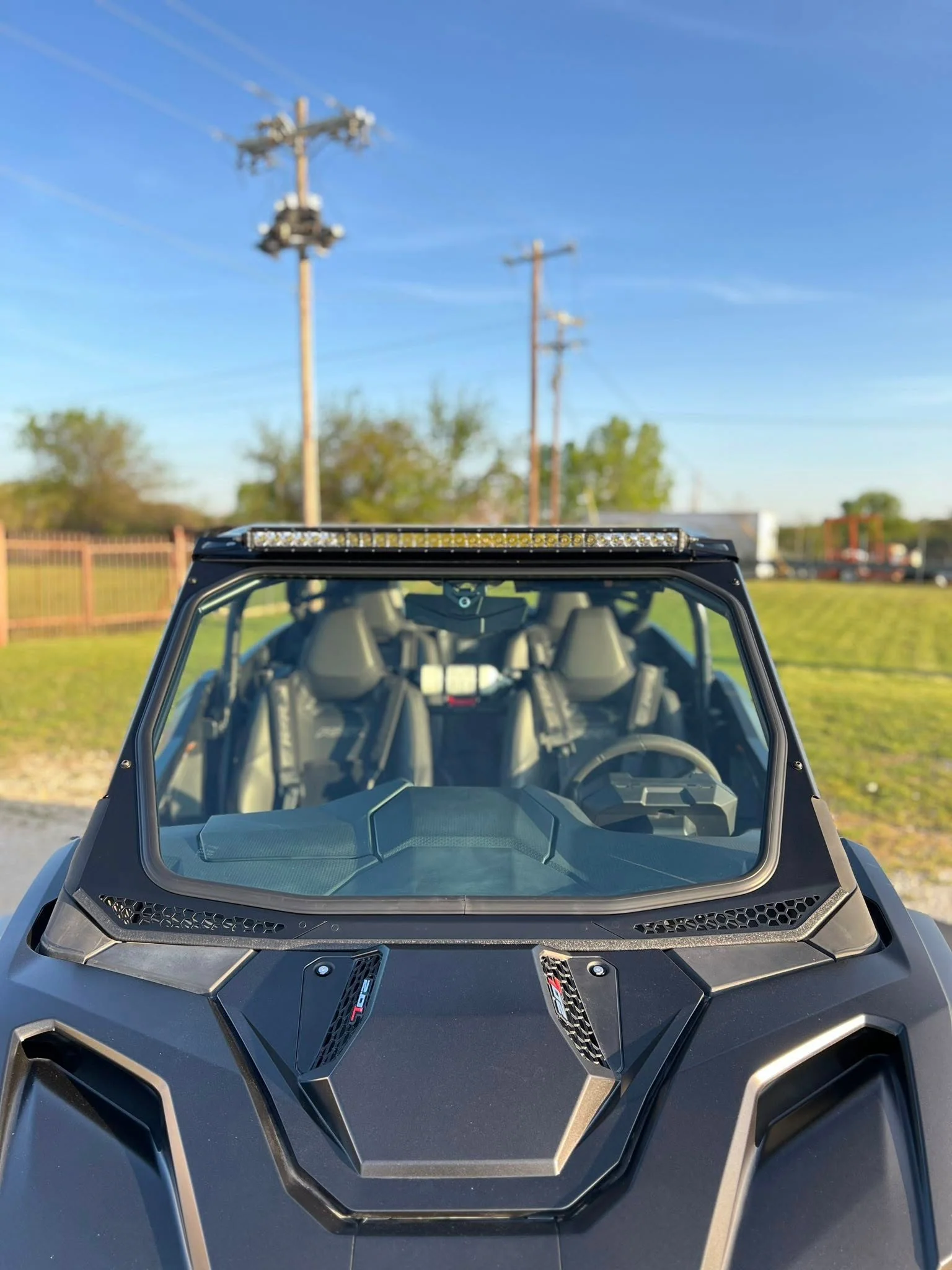 Moto Armor ABF Fabrication 2025+ Pro Series Full Glass Windshield - Max Visibility + Durable Safety Glass - Image 2