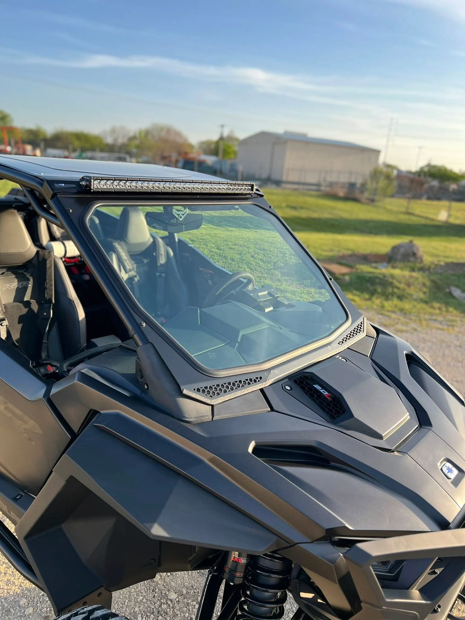 Moto Armor ABF Fabrication 2025+ Pro Series Full Glass Windshield - Max Visibility + Durable Safety Glass - Image 4