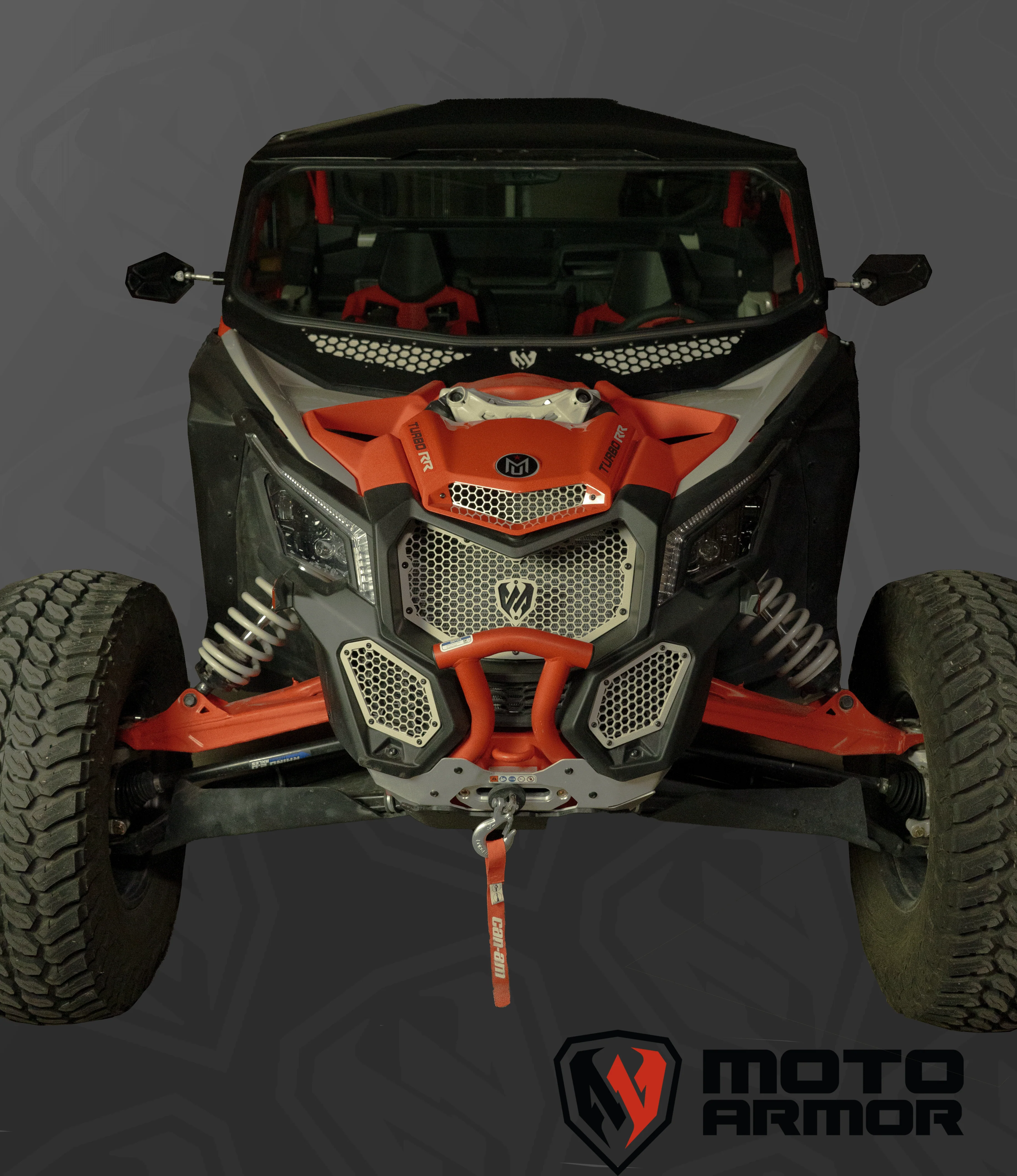 Moto Armor Maverick X3 Radiator Grill Set - Protection + Airflow (2017-2026) - Image 2