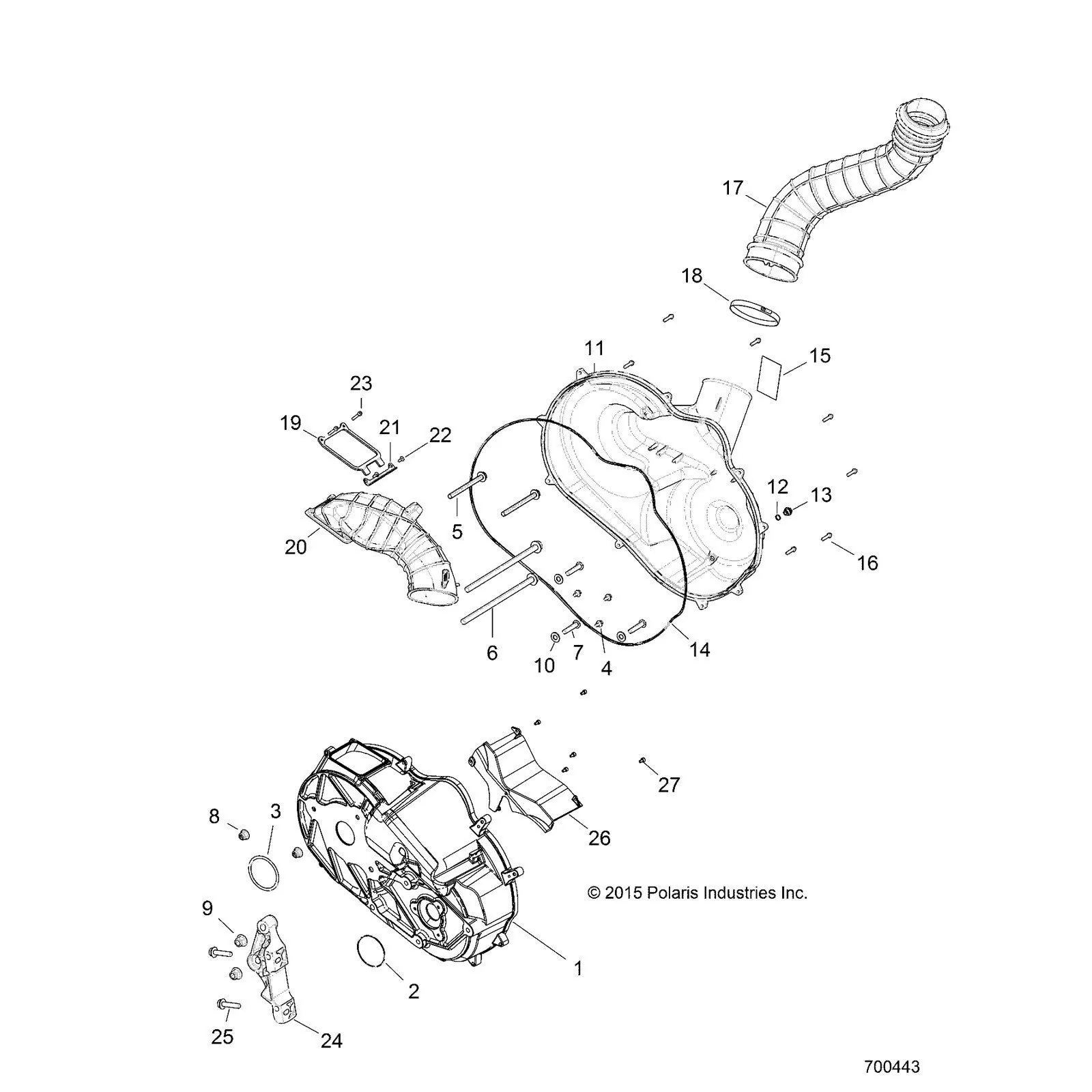 OEM Outer Clutch Cover for RZR XP Turbo (2017-2018) - Image 7
