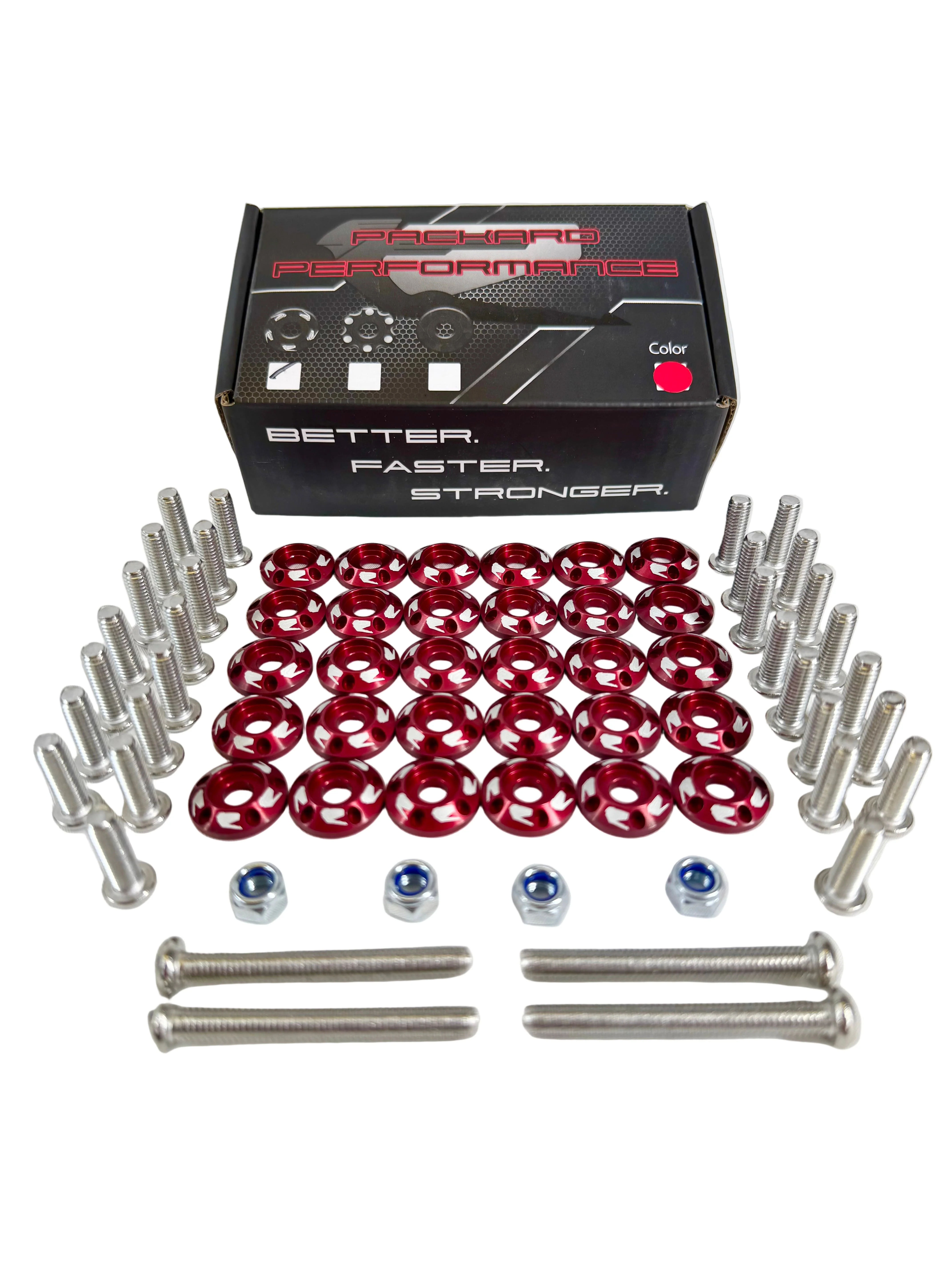 Packard Performance Billet Fender Washers V1 - 30 Piece Set
