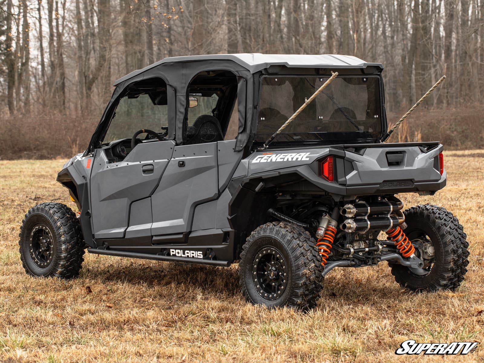 SuperATV Polaris General 1000 Primal Soft Cab Enclosure Upper Doors - Image 3