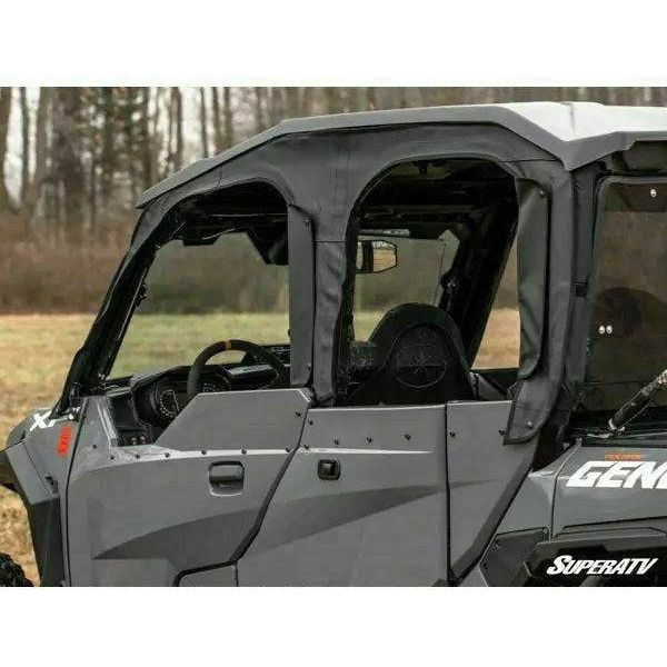 Polaris General 4 Primal Soft Cab Enclosure Upper Doors - Rain & Cold Protection + Versatile Ventilation (2023+) - Image 4