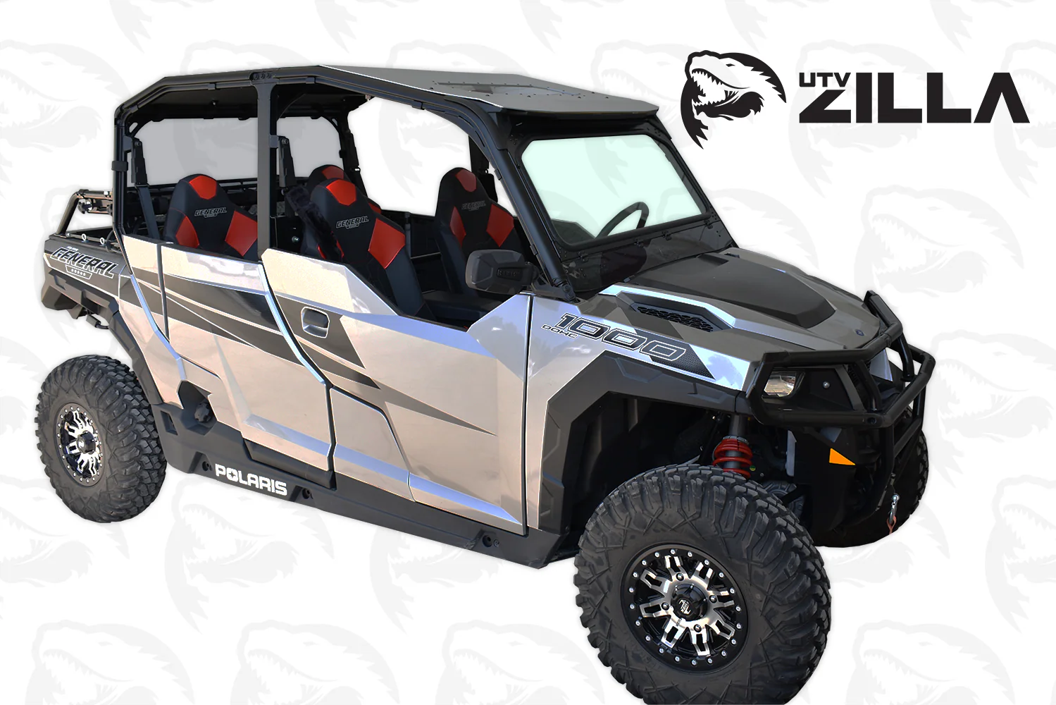 Polaris General Vented Glass Windshield - Image 2