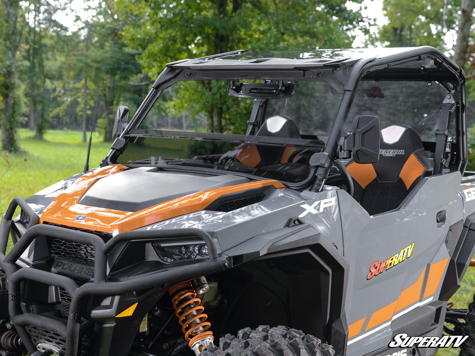 SuperATV Polaris General XP 1000 Half Windshield - Image 4