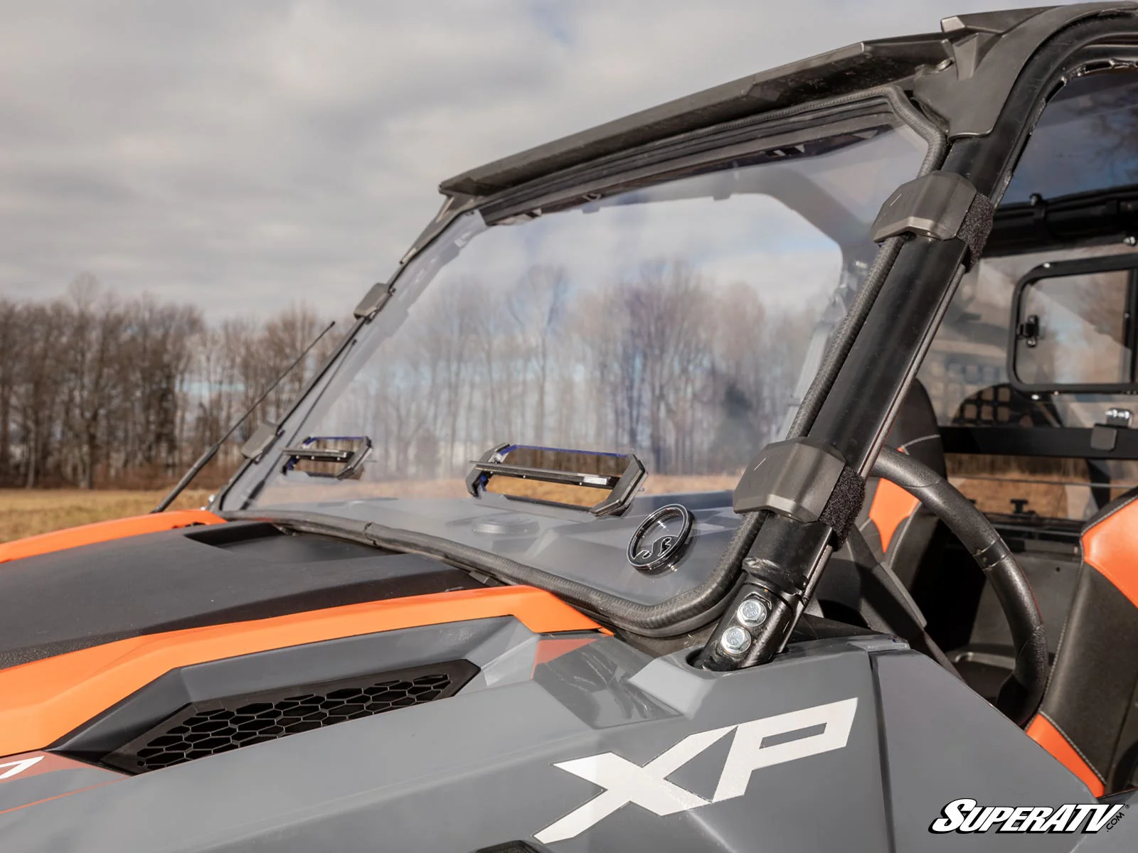 SuperATV Polaris General XP 1000 Vented Windshield—Scratch Resistant - Image 10