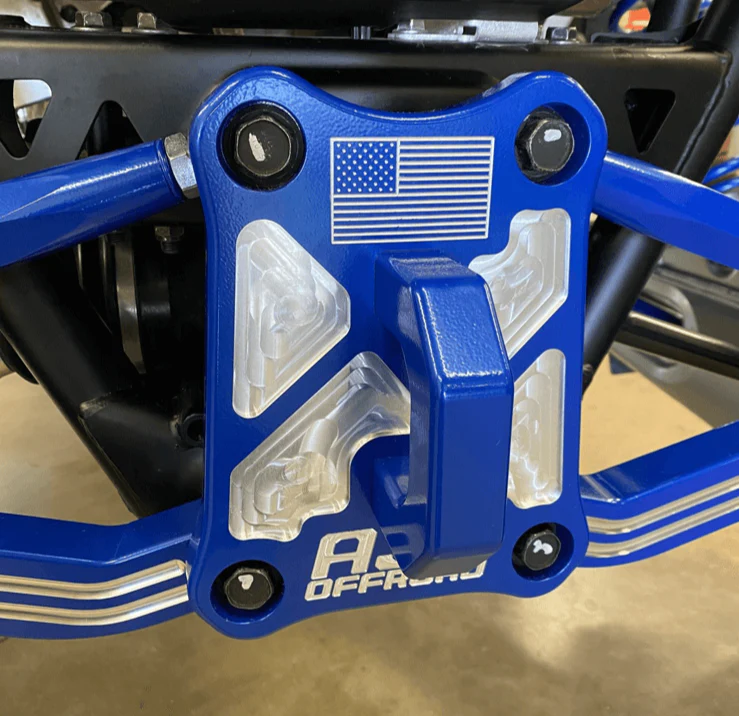 Polaris Pro R / Turbo R Billet Radius Rod Plate - Rugged Look + Solid Tow Point (2023) - Image 3