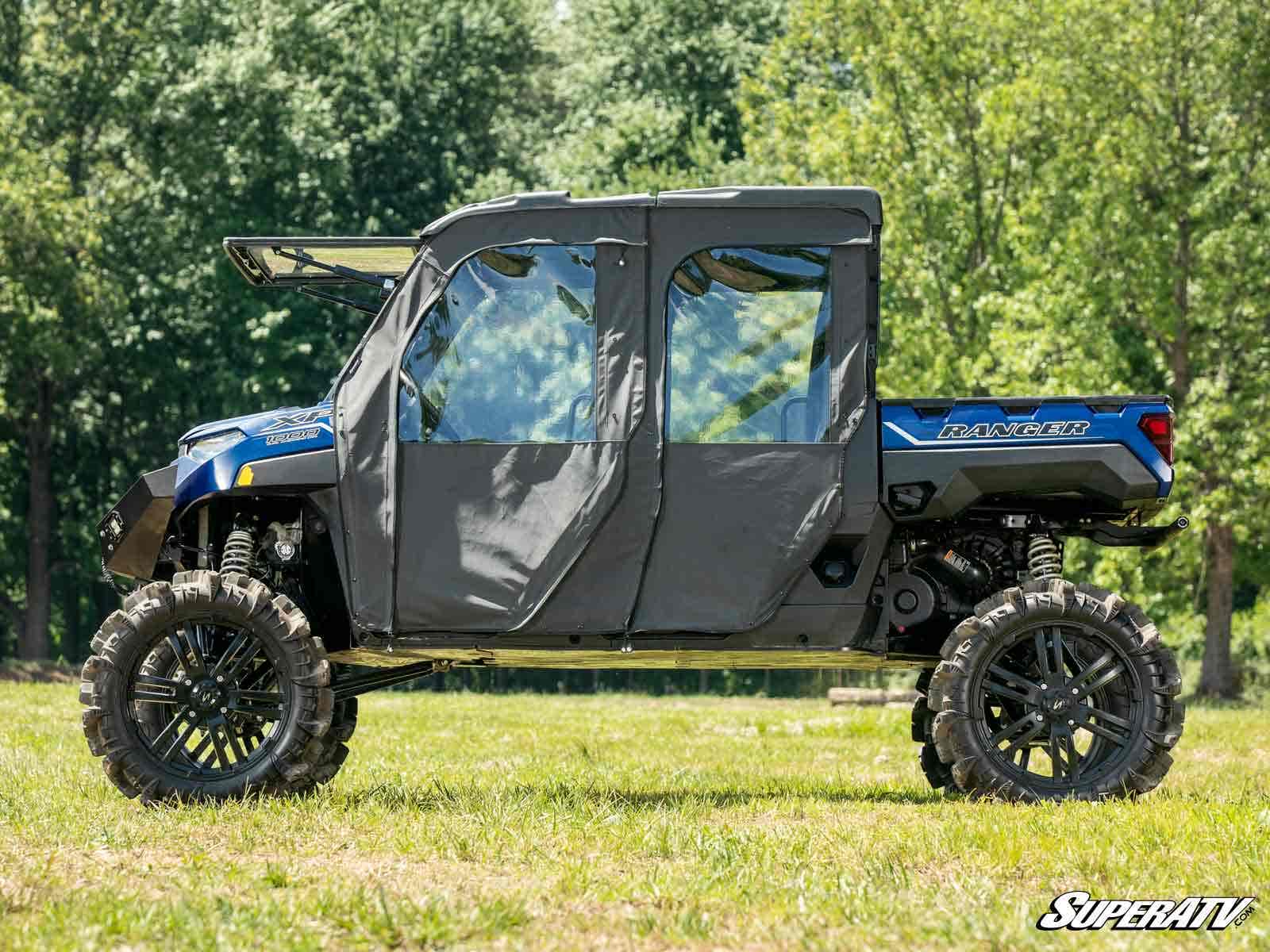 SuperATV Polaris Ranger 1000 Crew Soft Cab Enclosure Doors - Image 4