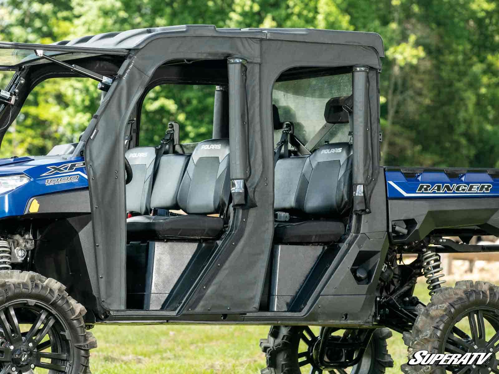 SuperATV Polaris Ranger 1000 Crew Soft Cab Enclosure Doors - Image 6