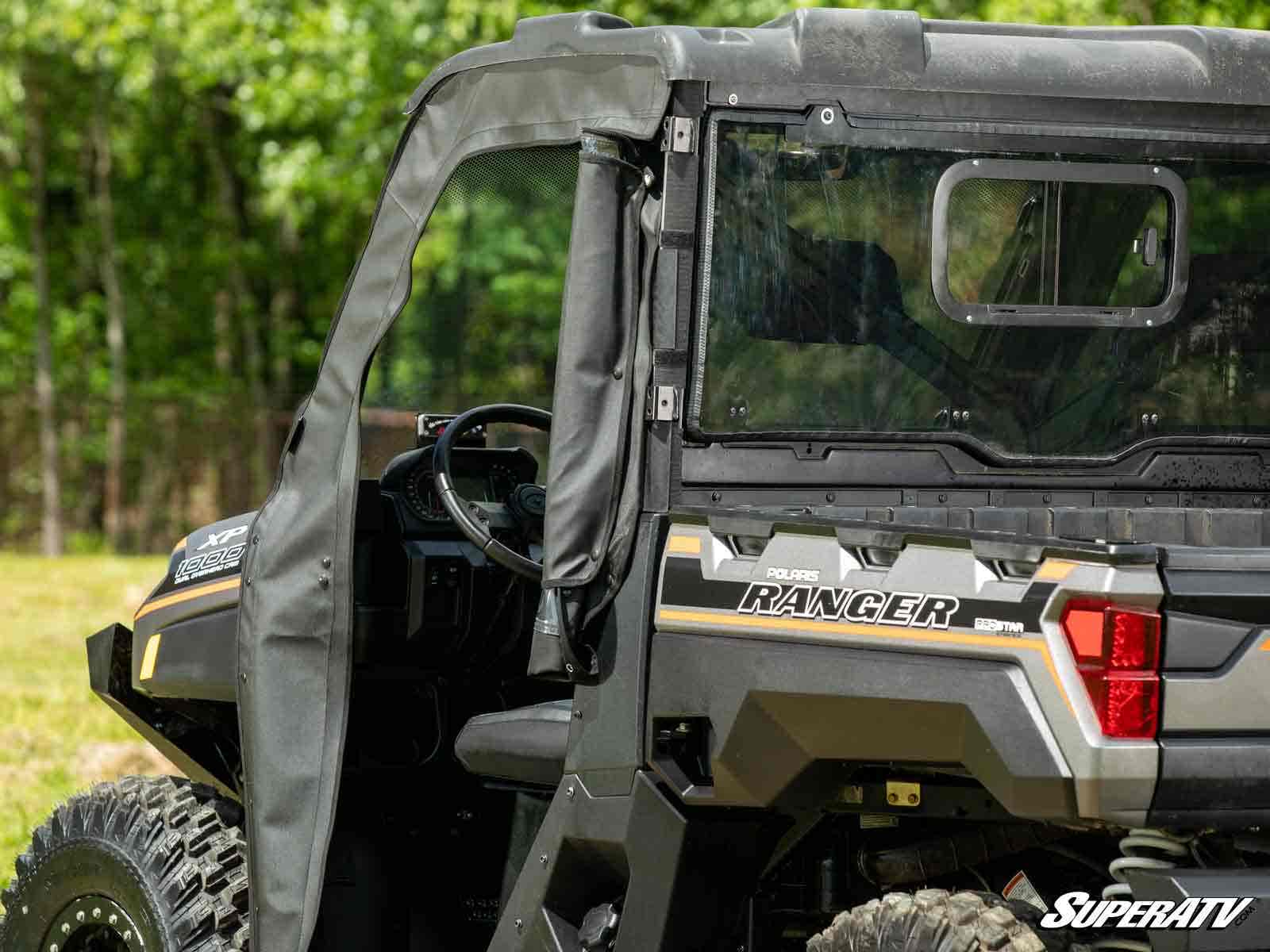 SuperATV Polaris Ranger 1000 Primal Soft Cab Enclosure Doors - Image 6