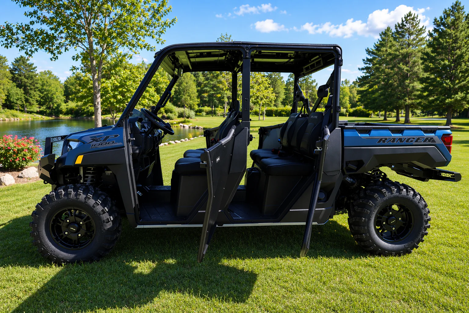 Polaris Ranger 1000 / XP Crew Half Doors by Rival Powersports - Image 164