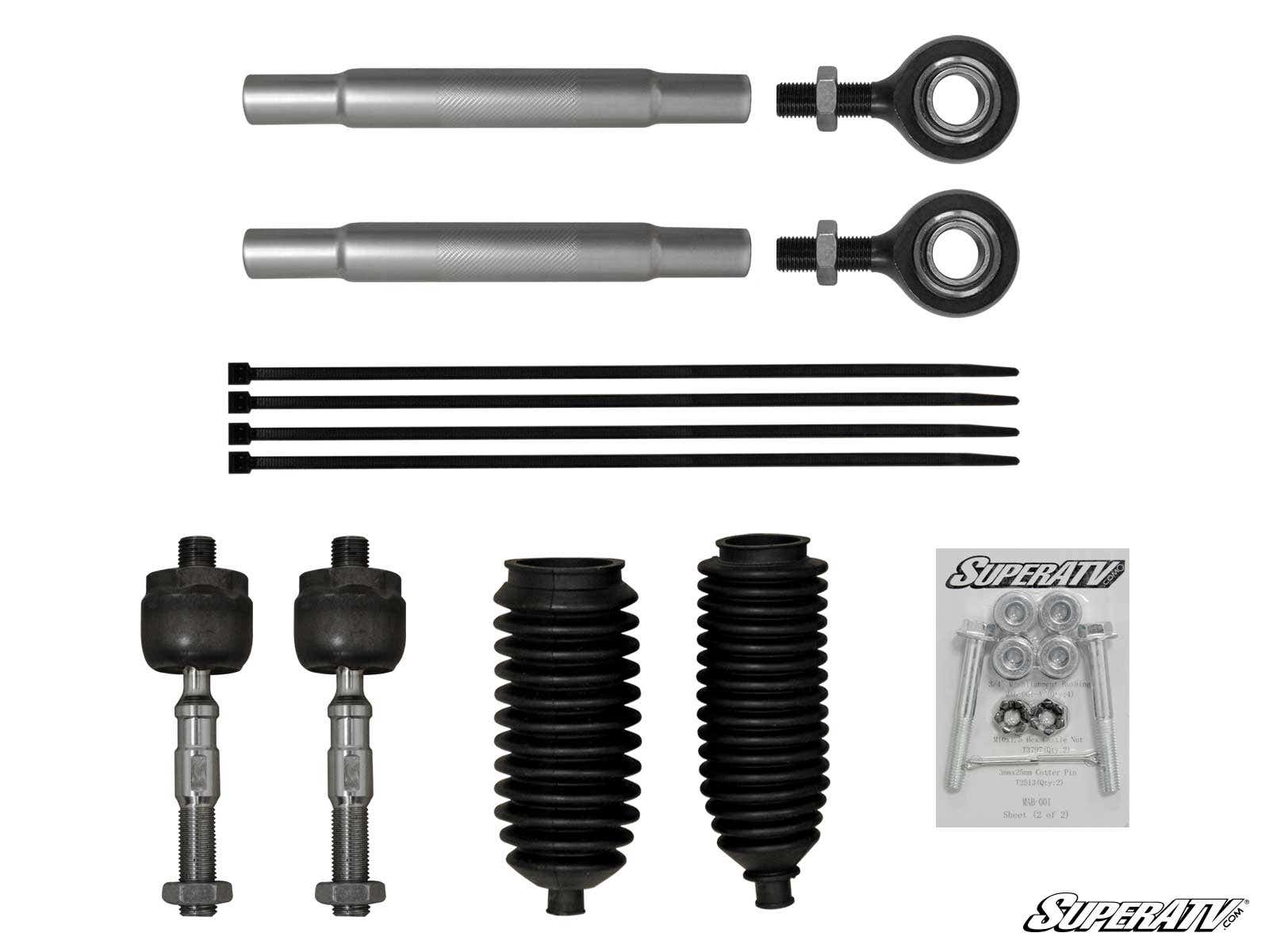 SuperATV Polaris Ranger Midsize Heavy Duty Tie Rod Kit - Image 2