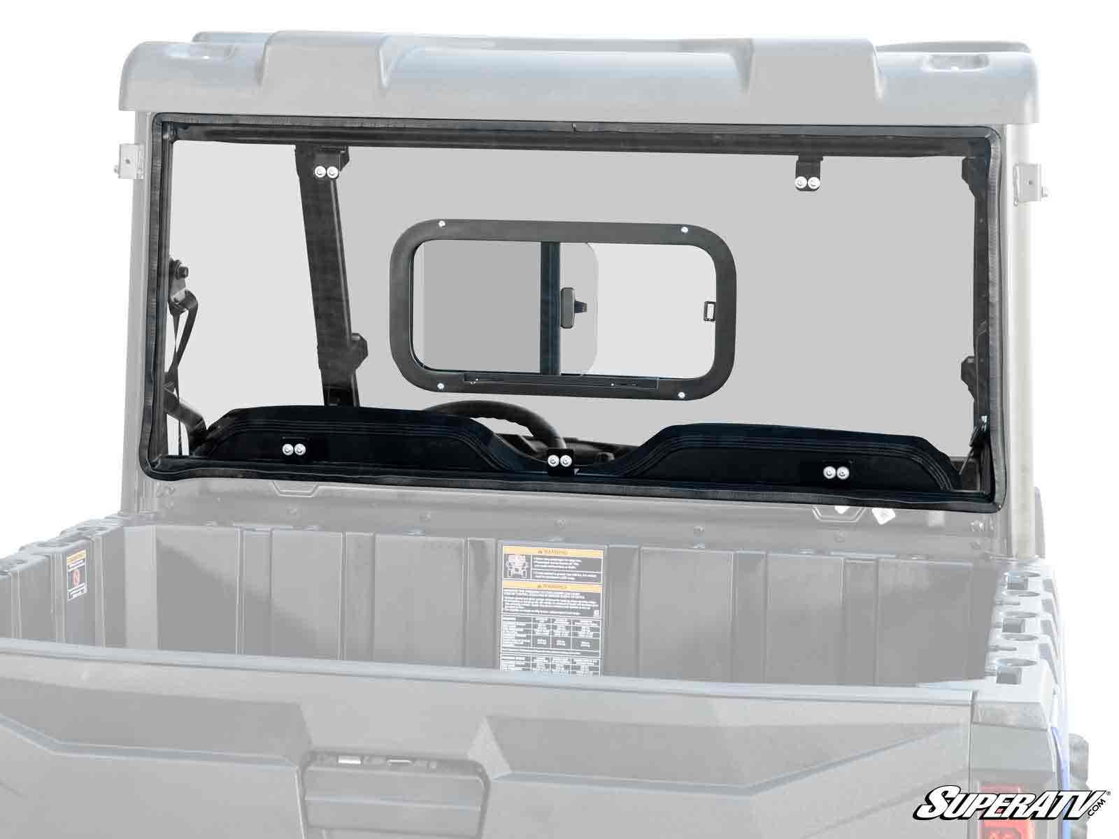 SuperATV Polaris Ranger Midsize Rear Sliding Windshield