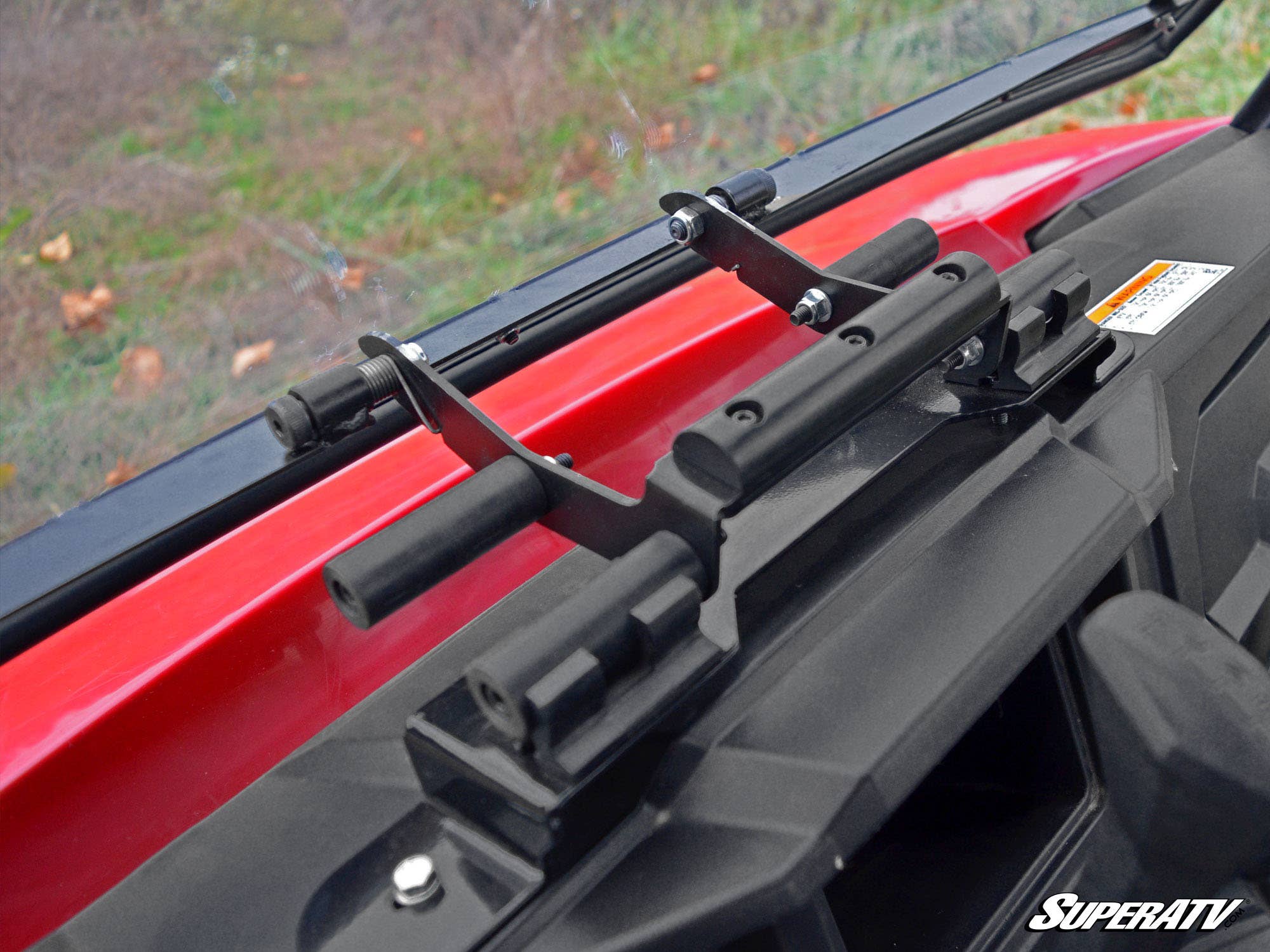 SuperATV Polaris Ranger Midsize Scratch Resistant Flip Windshield - Image 5
