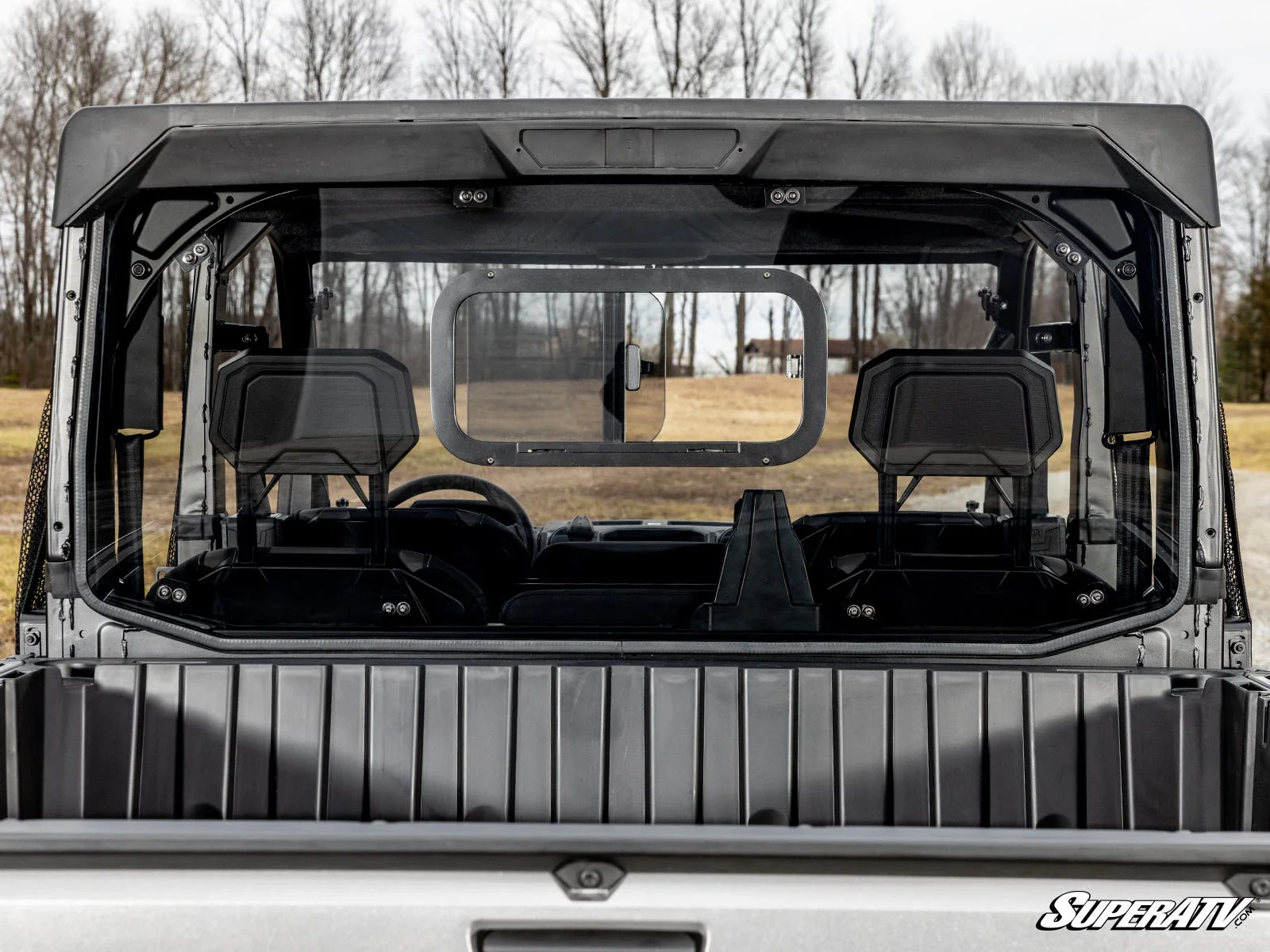 SuperATV Polaris Ranger XD 1500 Sliding Rear Windshield - Image 5