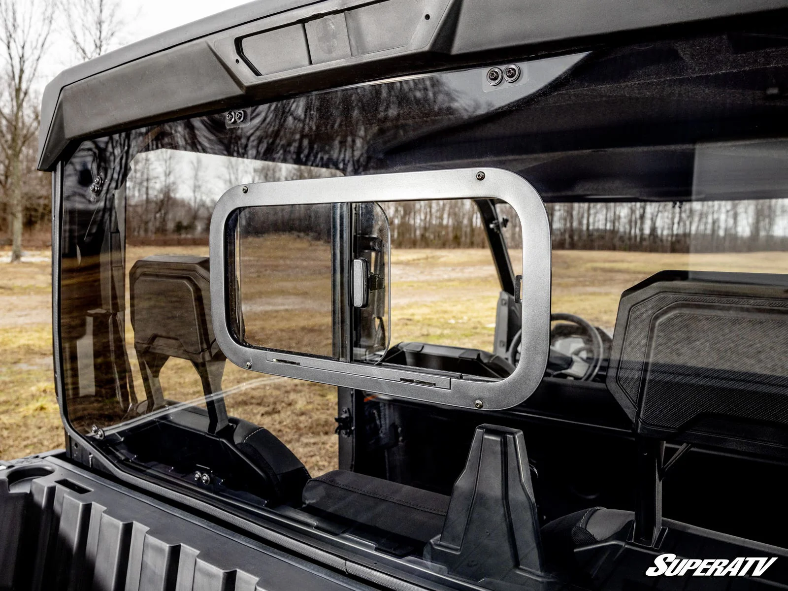 SuperATV Polaris Ranger XD 1500 Sliding Rear Windshield - Image 7
