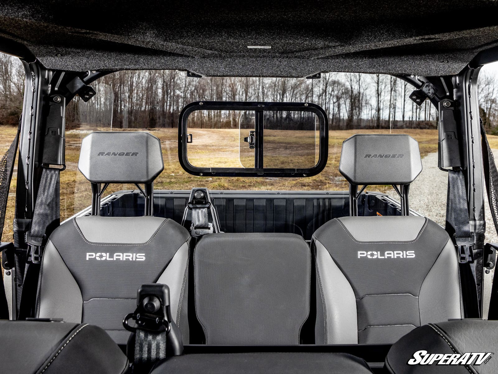 SuperATV Polaris Ranger XD 1500 Sliding Rear Windshield - Image 8
