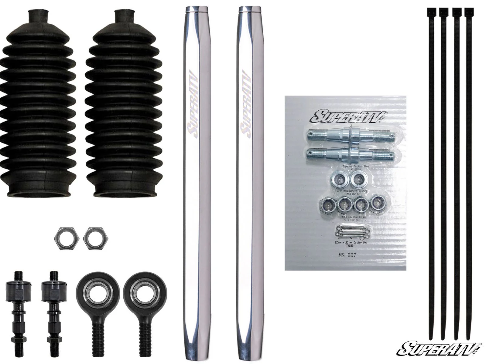SuperATV Polaris Ranger XP 1000 Billet Aluminum Hex Tie Rod Kit - Image 4