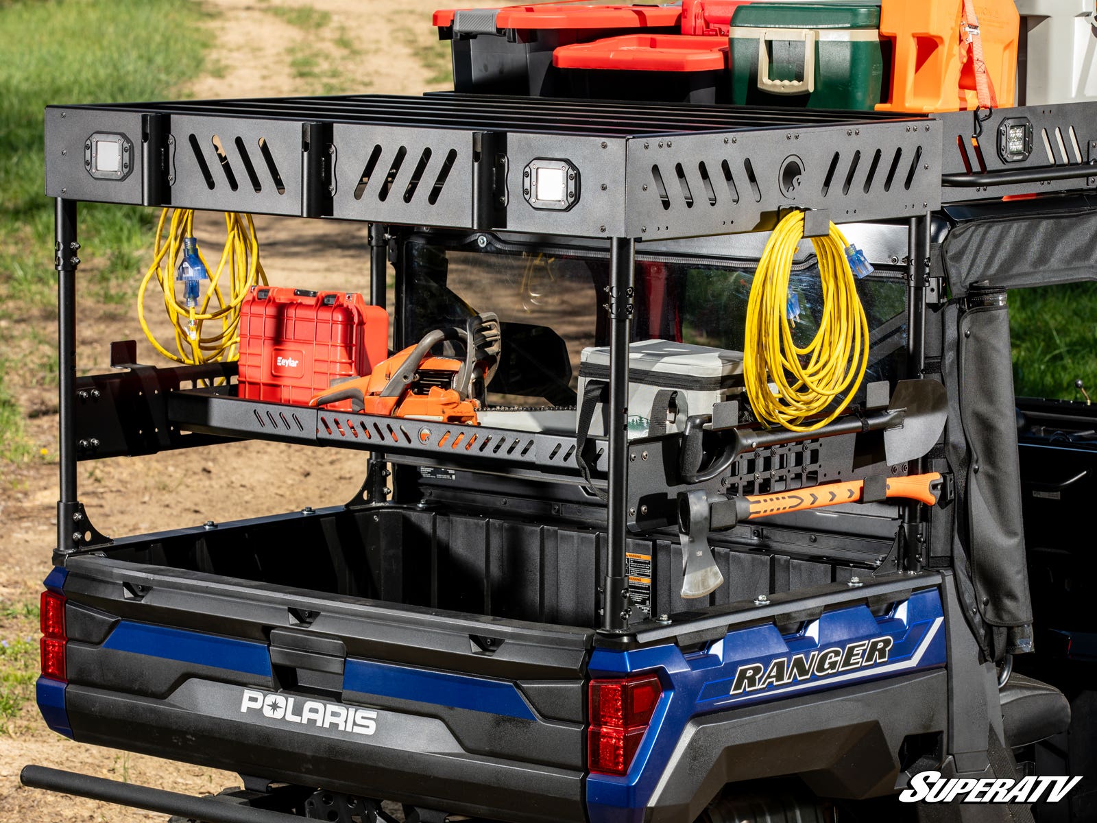 SuperATV Polaris Ranger XP 1000 Outfitter Bed Rack - Image 7