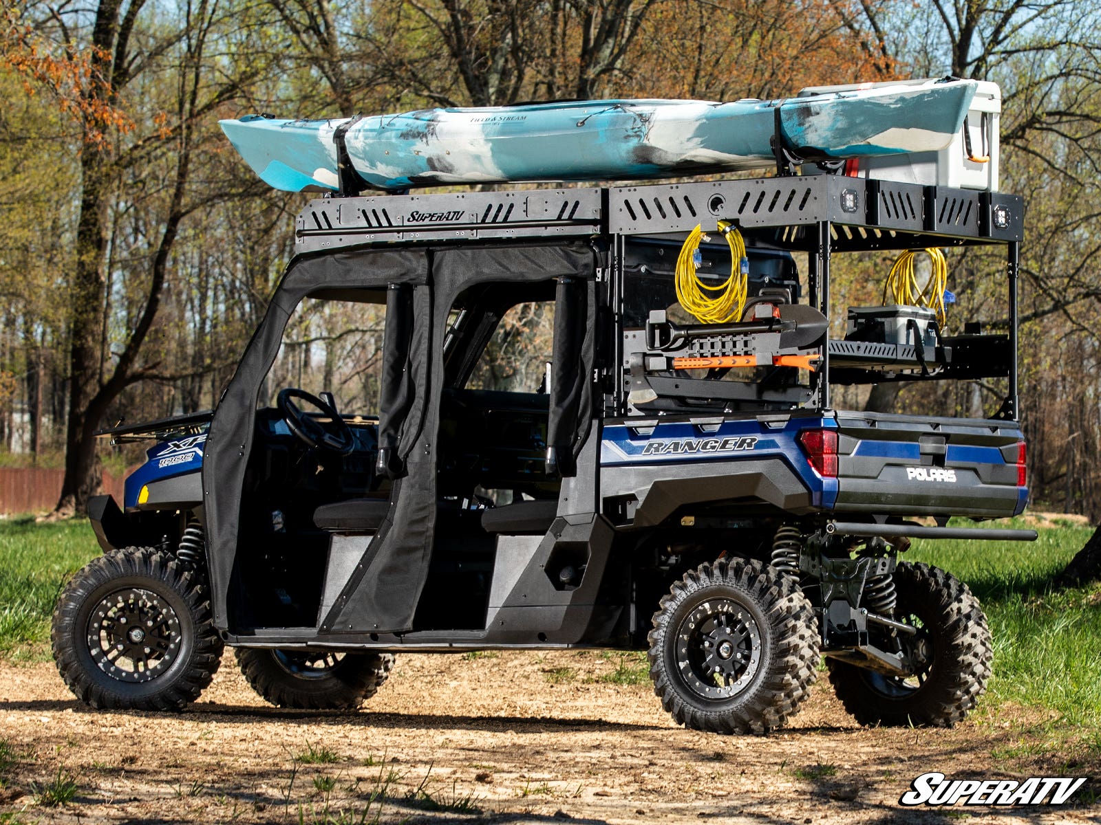 SuperATV Polaris Ranger XP 900 Outfitter Bed Rack - Image 6