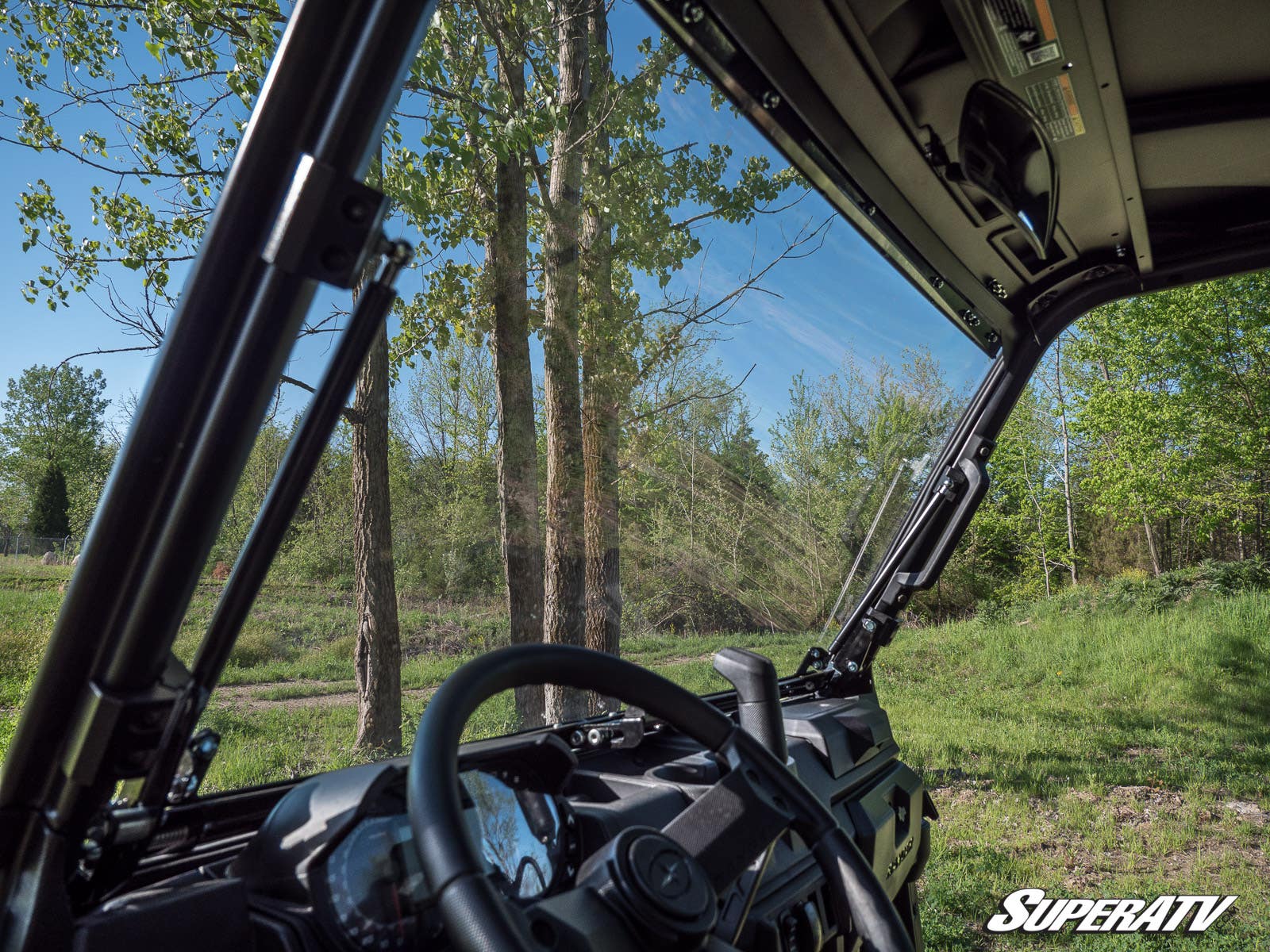 SuperATV Polaris Ranger XP Kinetic Scratch-Resistant Flip Windshield - Image 6