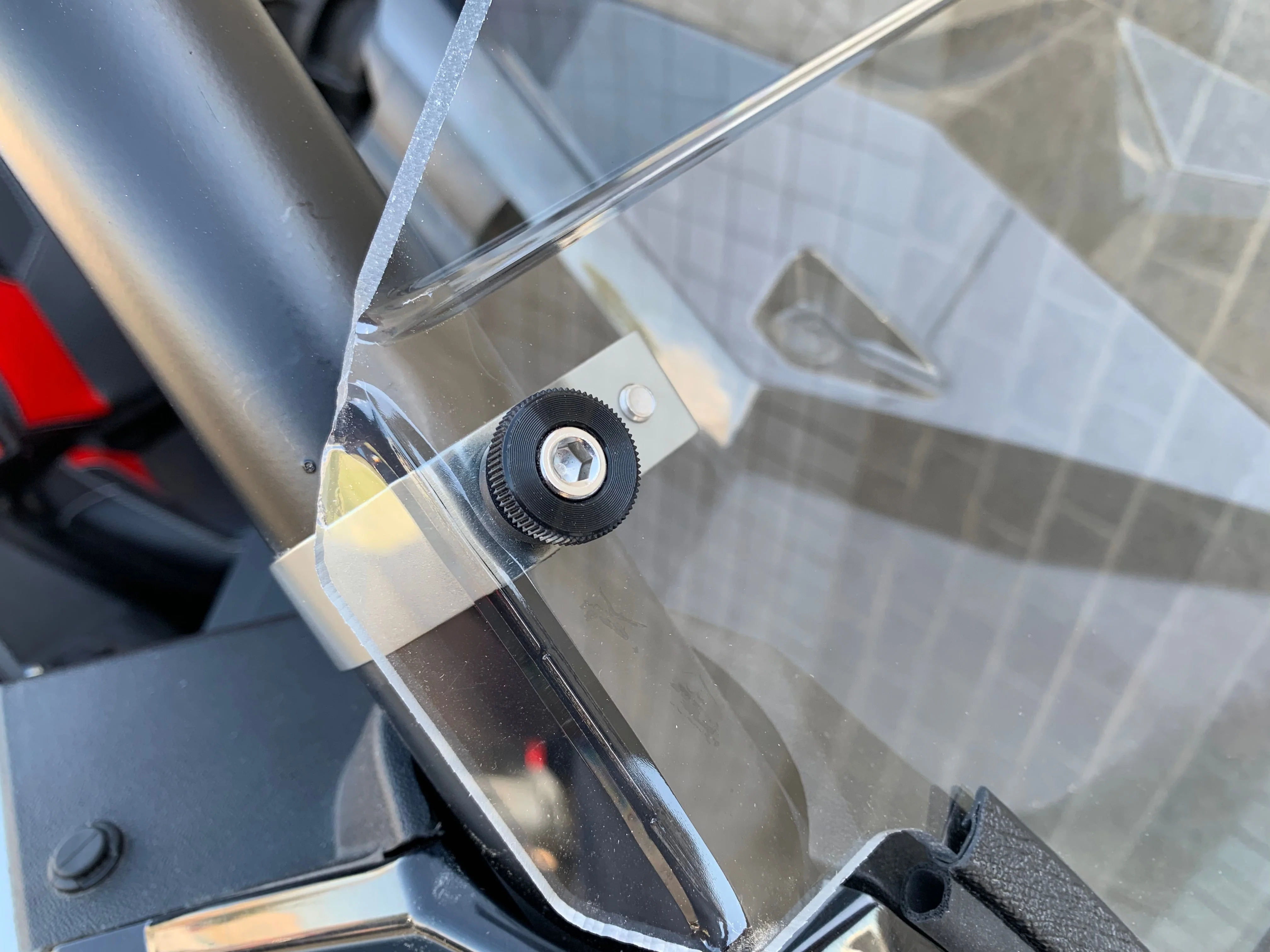 Polaris RS1 Half Windshield with Billet Clamps - Image 8