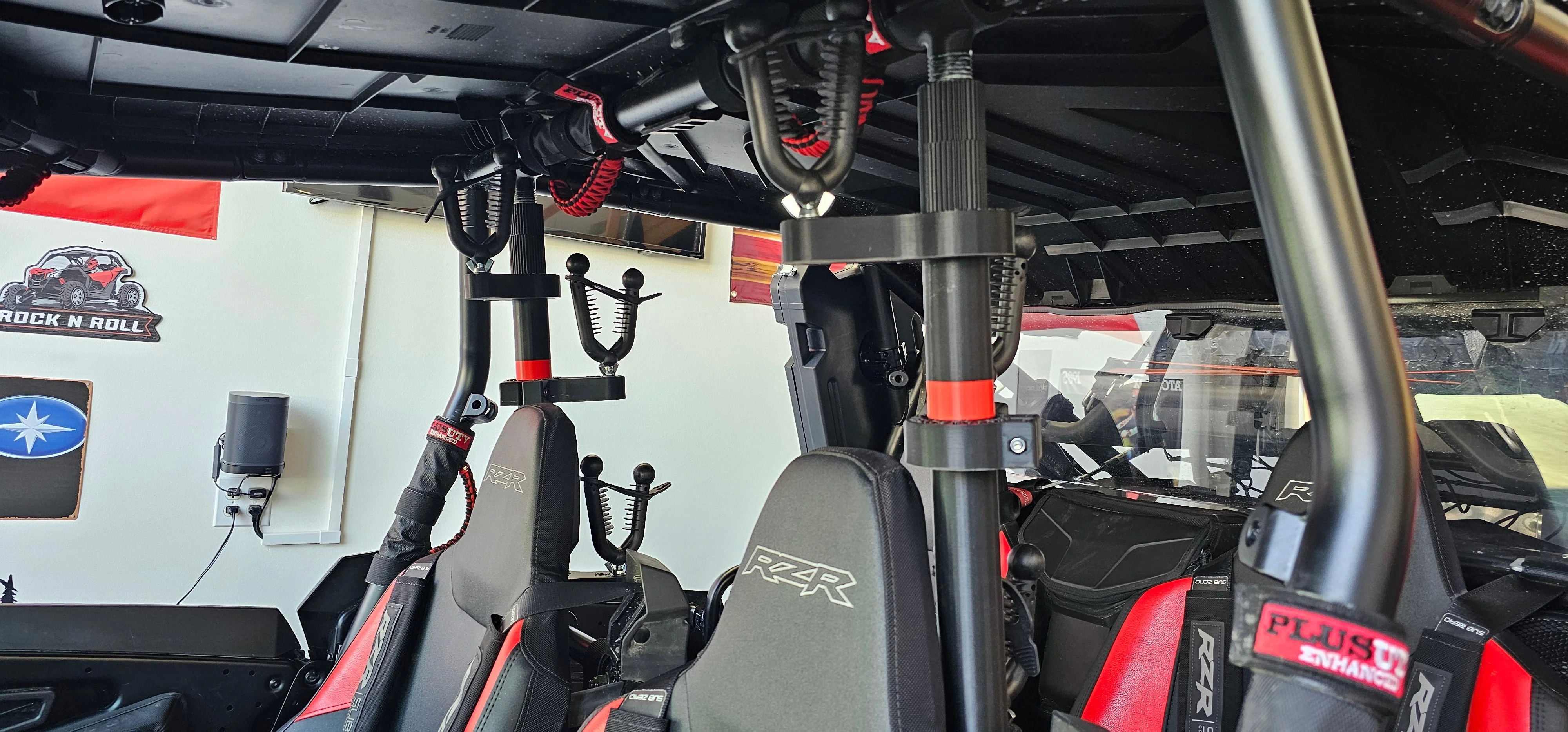 Polaris RZR 1000 XP4 Mid Cage, 2 or 3 Place Rifle Mounting System. 2024-Current - Image 2