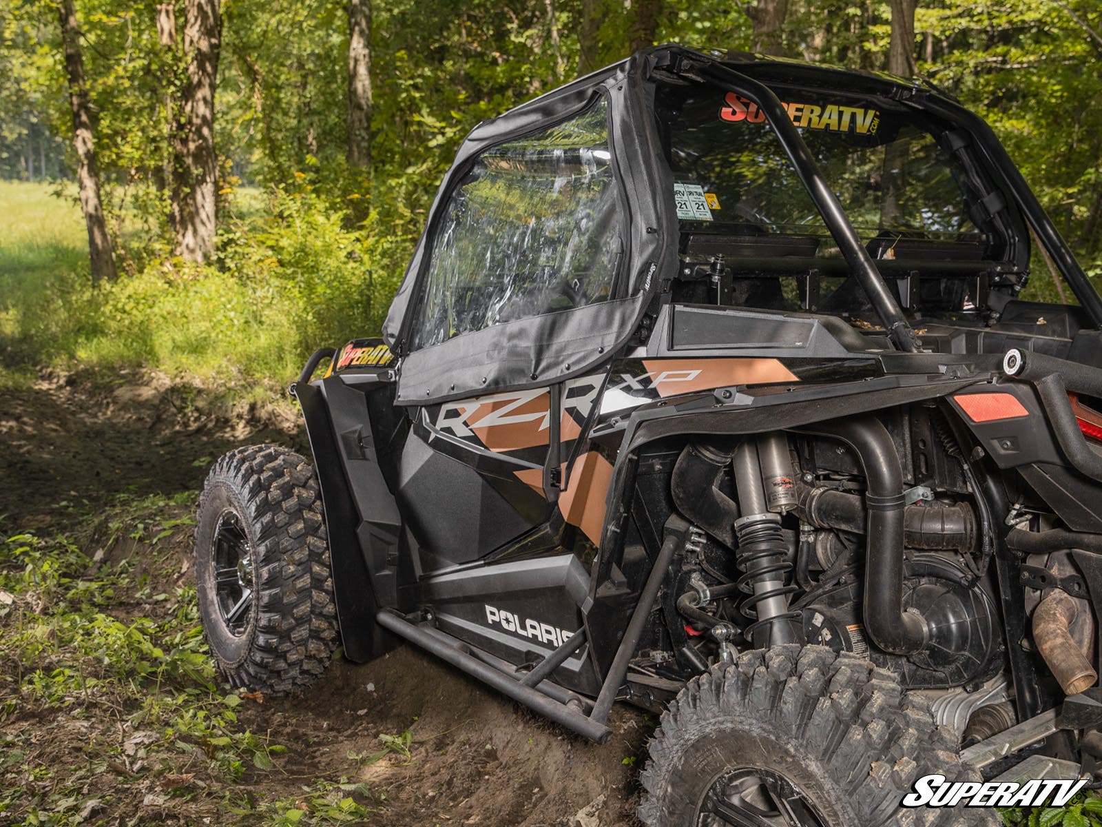 SuperATV Polaris RZR 900 Primal Soft Cab Enclosure Upper Doors - Image 4